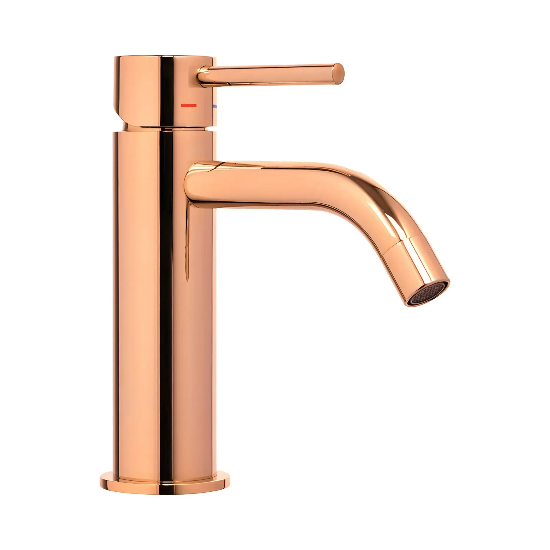 Змішувач для раковини Light Paffoni LIG071ROSE Rose Gold — вид на білому тлі