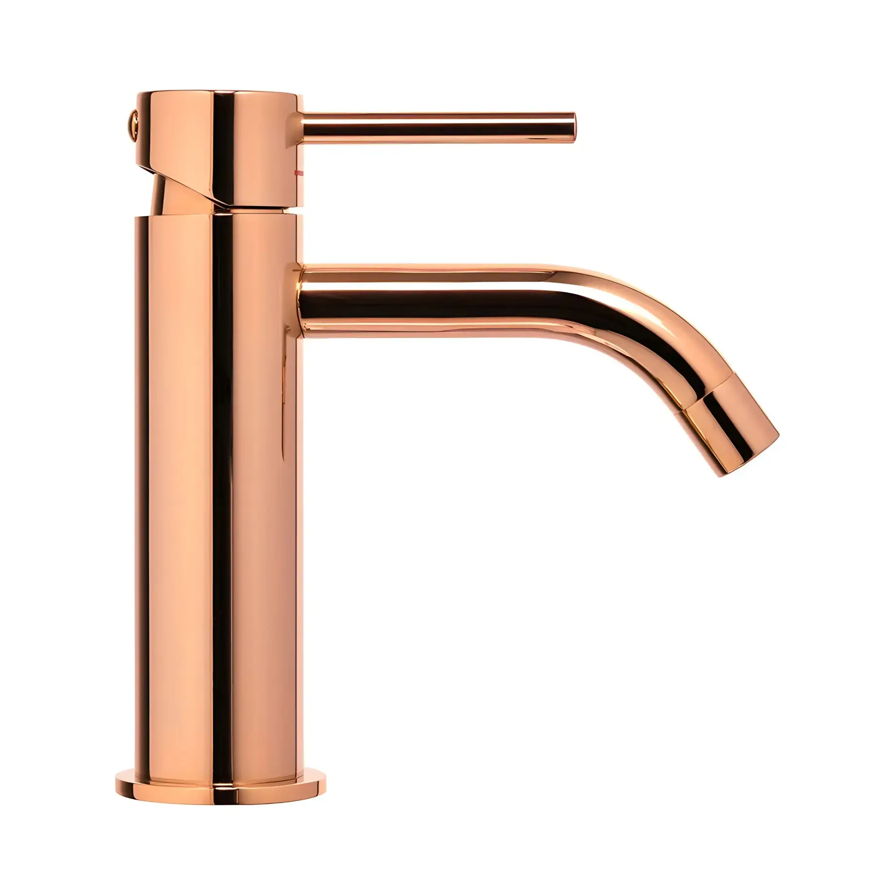 Змішувач для раковини Light Paffoni LIG071ROSE Rose Gold — вид спереду
