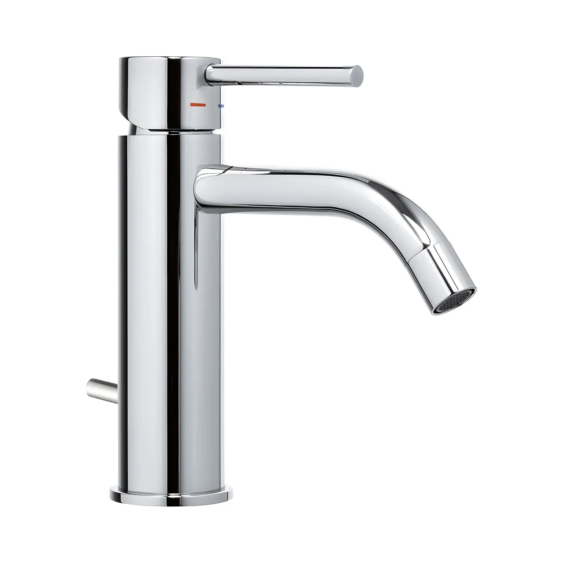 Змішувач для раковини  Light з донним клапаном Paffoni LIG075CR Chrome — вид на білому тлі