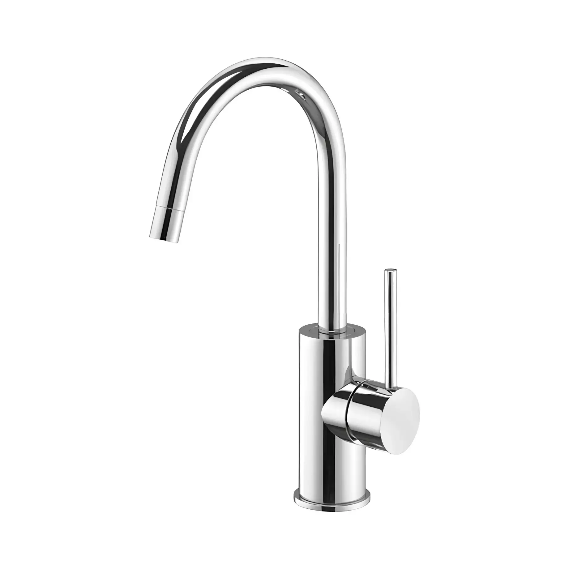 Змішувач для раковини високий  Light без донного клапана Paffoni LIG078CR Chrome — вид на білому тлі