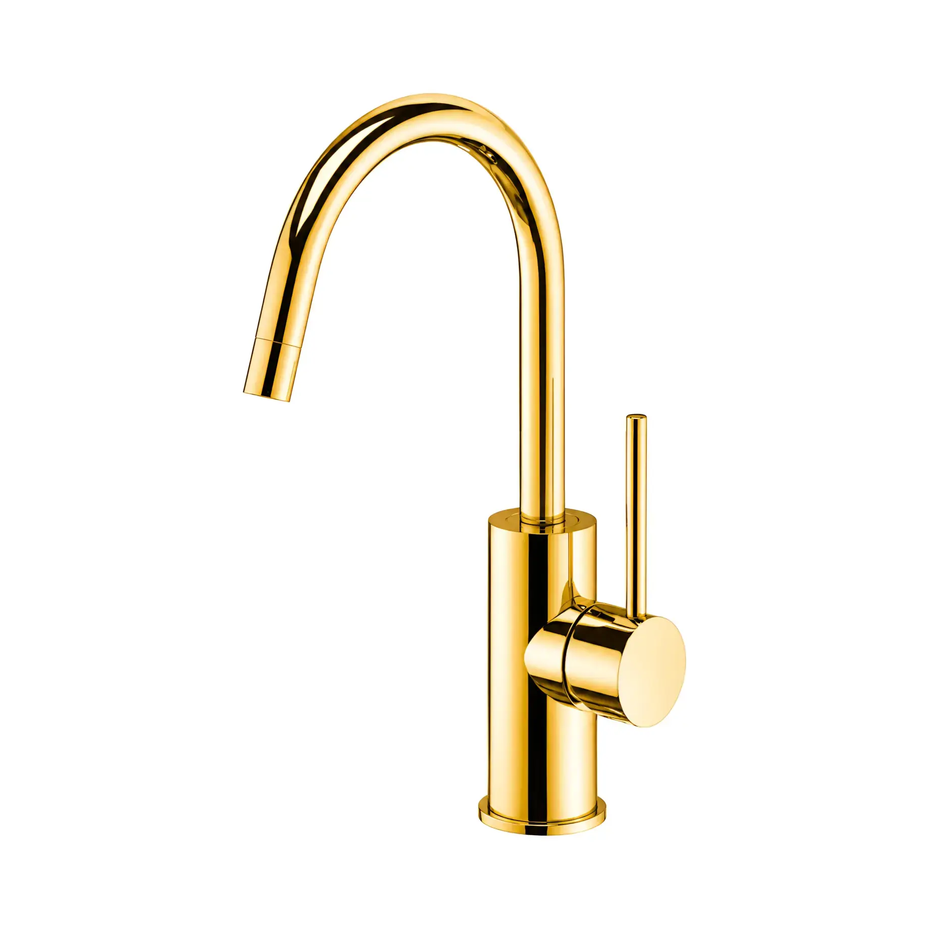 Змішувач для раковини Light Paffoni LIG078HG Honey gold — вид на білому тлі