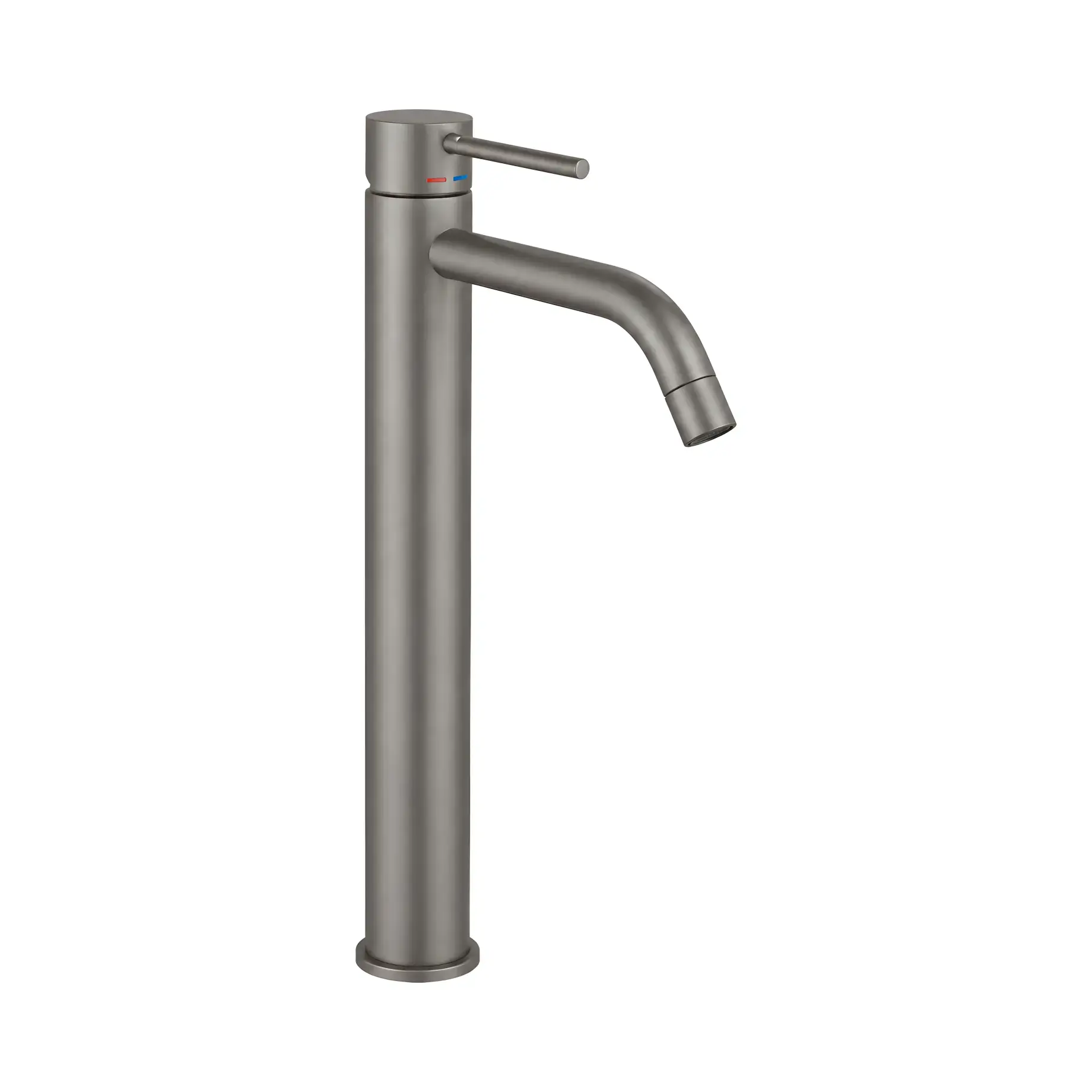 Змішувач для раковини Light Paffoni LIG081KMG Mercury Grey — вид на білому тлі