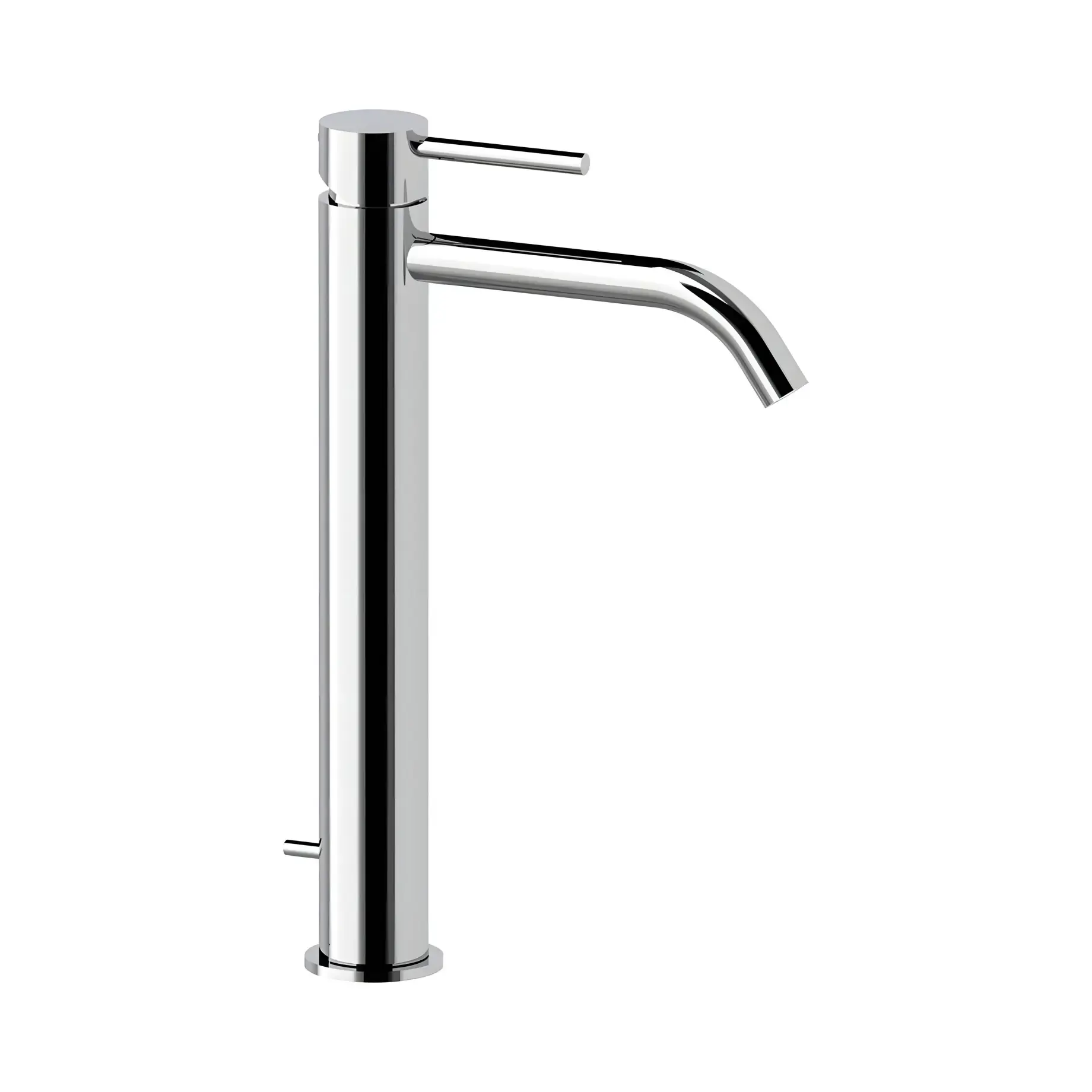 Змішувач для раковини високий  Light з донним клапаном Paffoni LIG085CR Chrome — вид на білому тлі