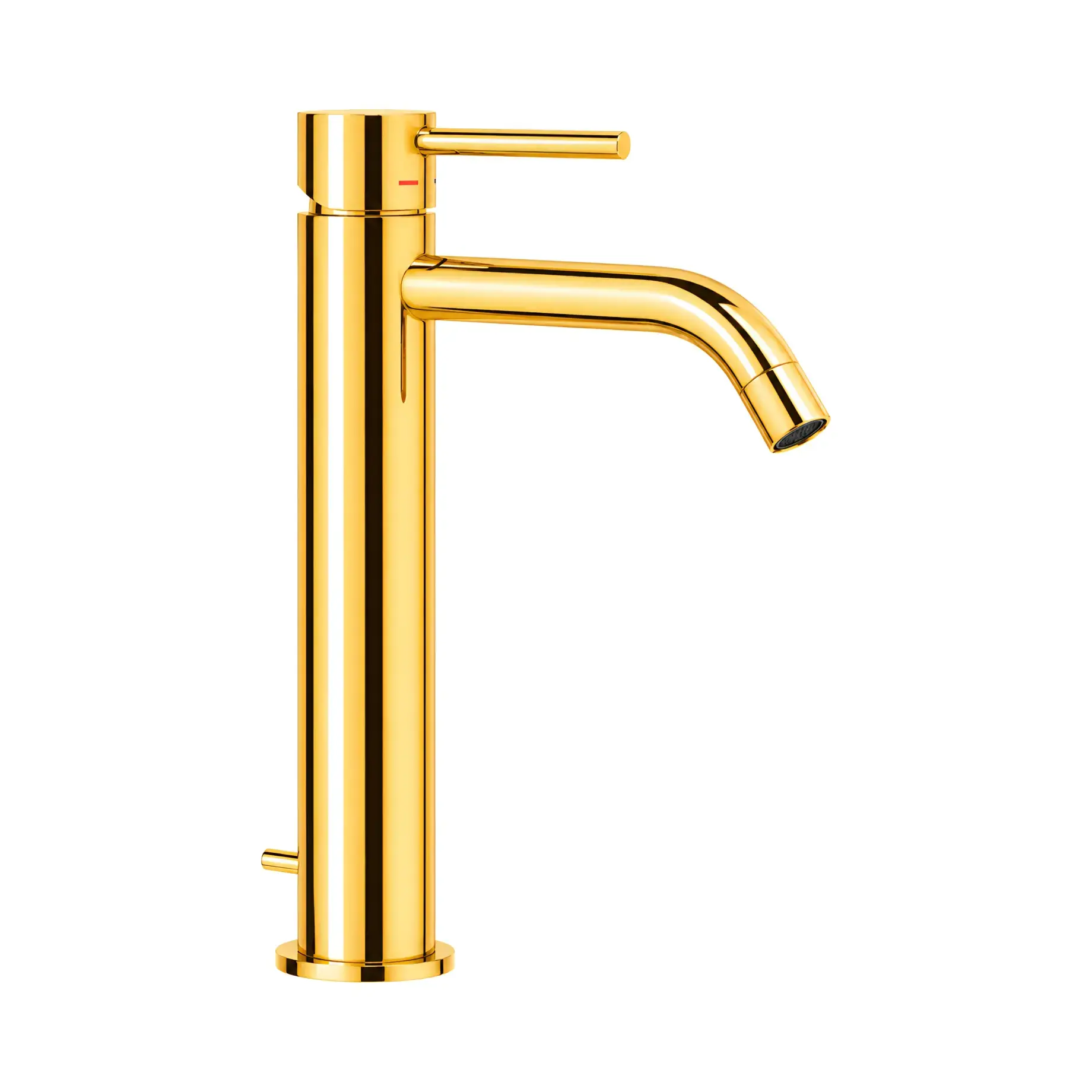 Змішувач для раковини Light Paffoni LIG085HG Honey gold — вид на білому тлі