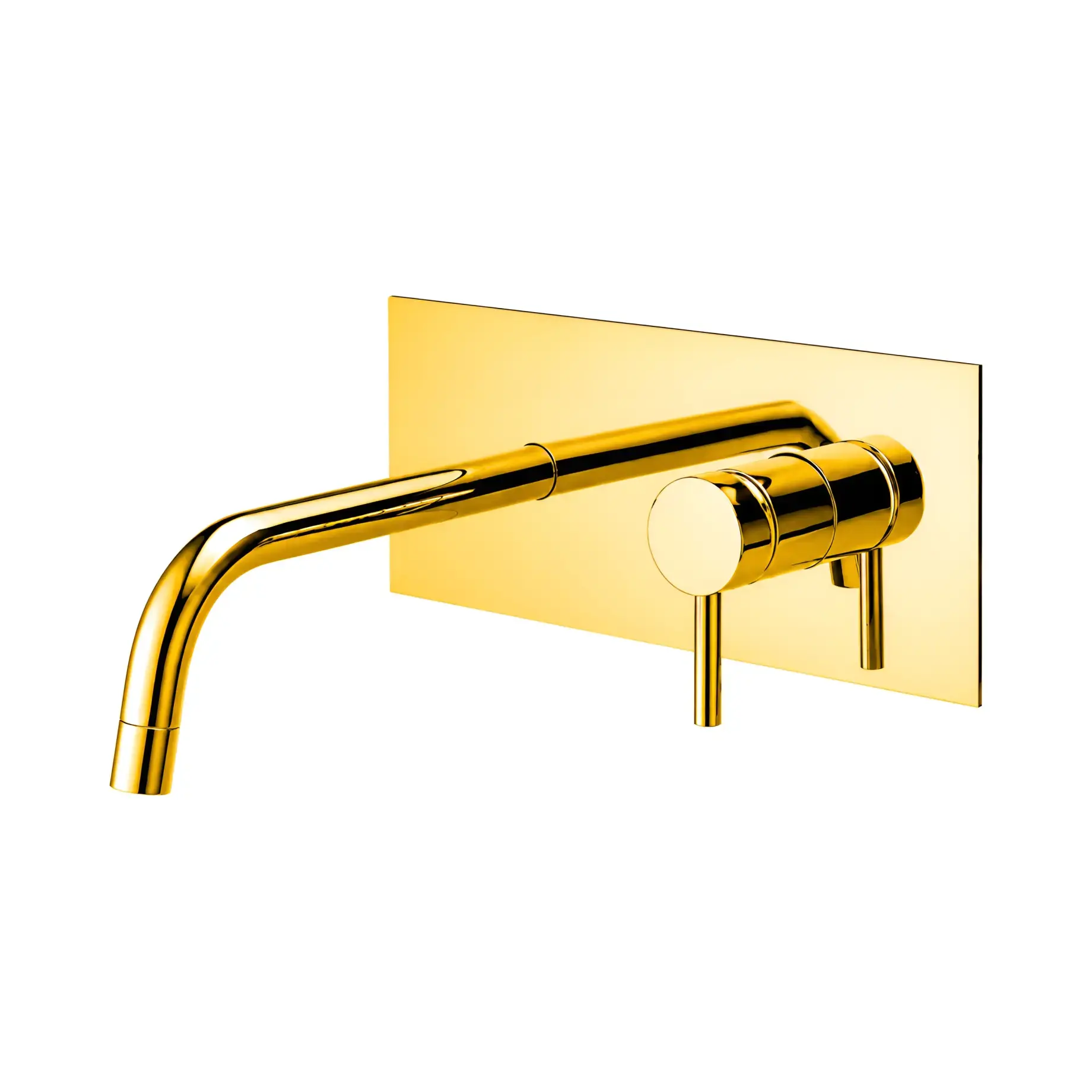Змішувач для раковини Light Paffoni LIG104HG Honey gold — вид на білому тлі