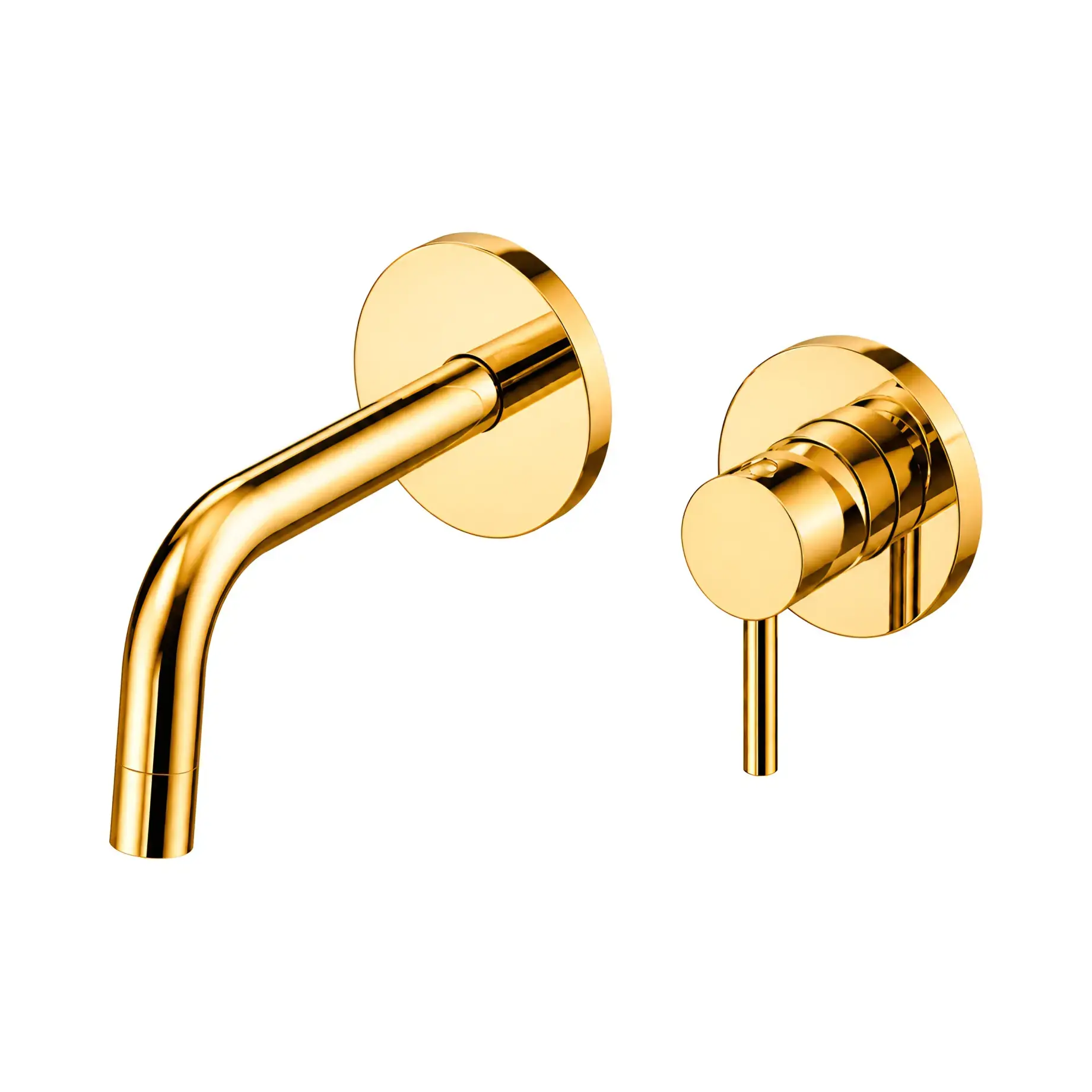 Змішувач для раковини Light Paffoni LIG104HG70 Honey gold — вид на білому тлі