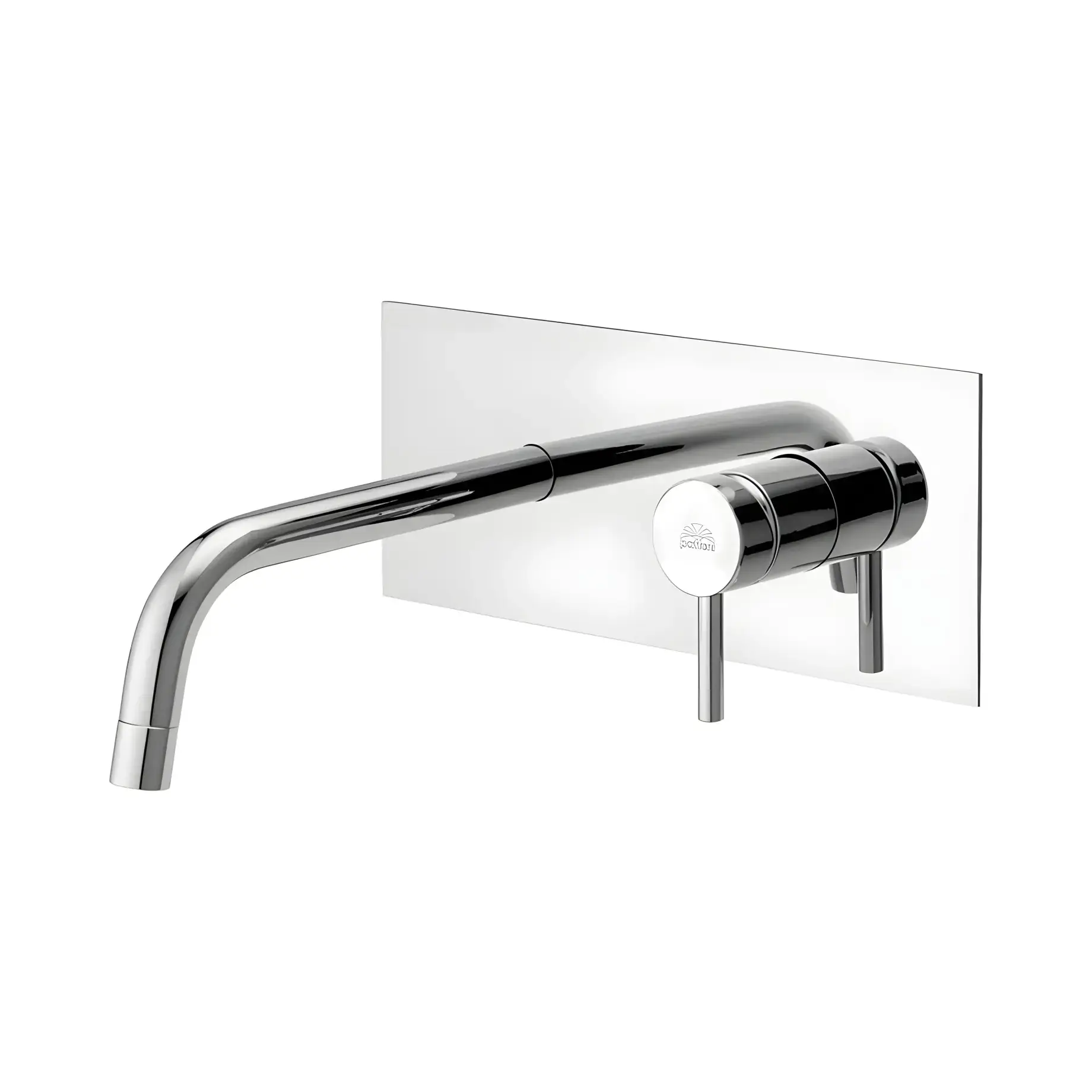 Змішувач для раковини настінний  Light вилив 178 мм Paffoni LIG105CR Chrome — вид на білому тлі