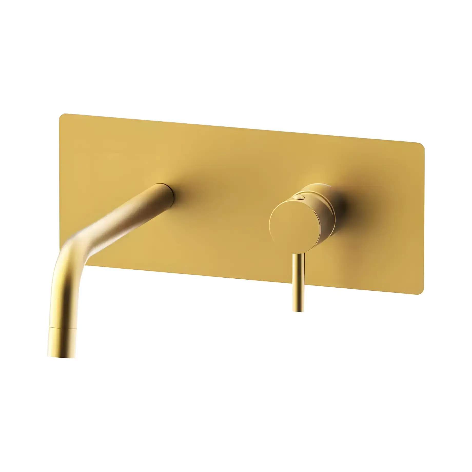 Змішувач для раковини настінний  Light вилив 178 мм Paffoni LIG105HGSP Brushed honey gold — вид на білому тлі