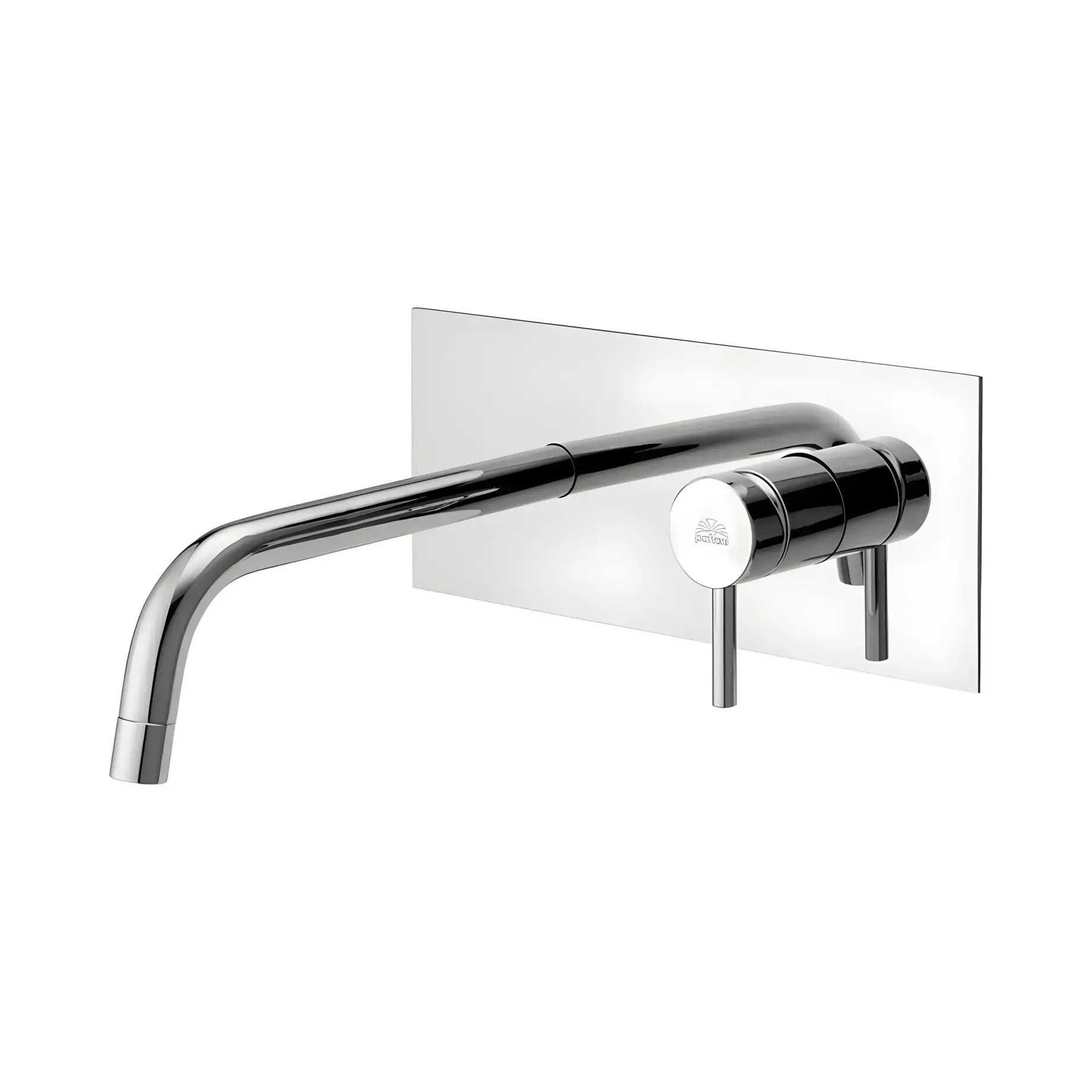 Змішувач для раковини настінний  Light вилив 248 мм Paffoni LIG106CR Chrome — вид на білому тлі