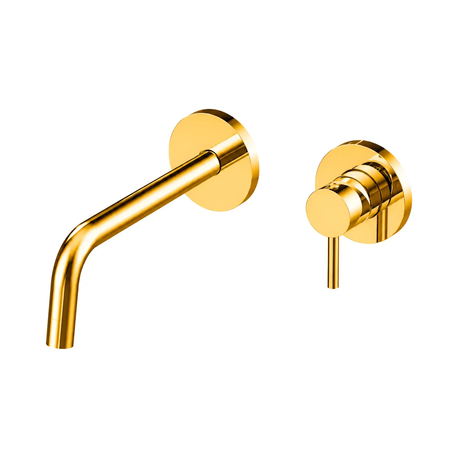 Змішувач для раковини Light Paffoni LIG106HG70 Honey gold — вид на білому тлі