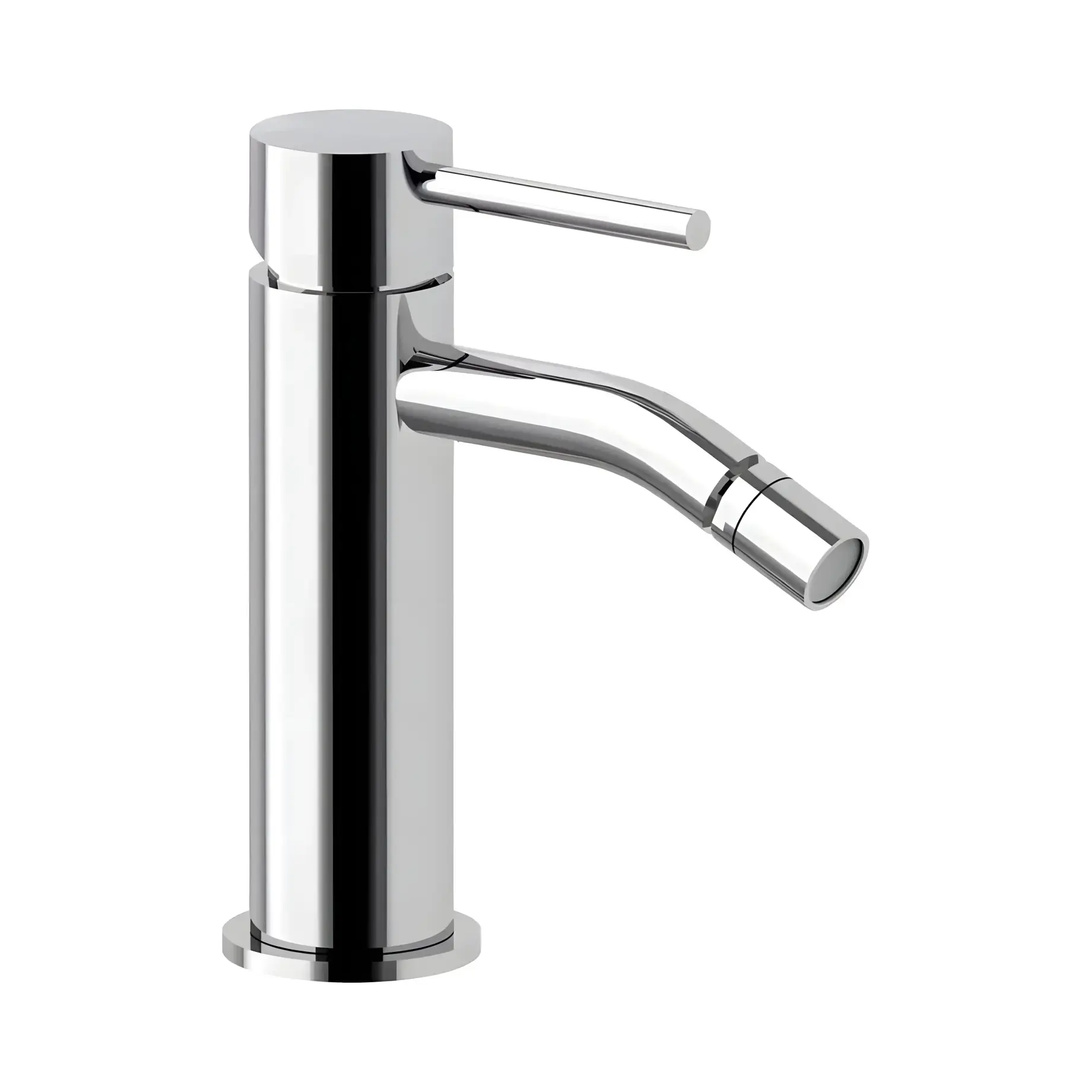 Змішувач для біде  Light з донним клапаном Clic-Clac Paffoni LIG131KCR Chrome — вид на білому тлі
