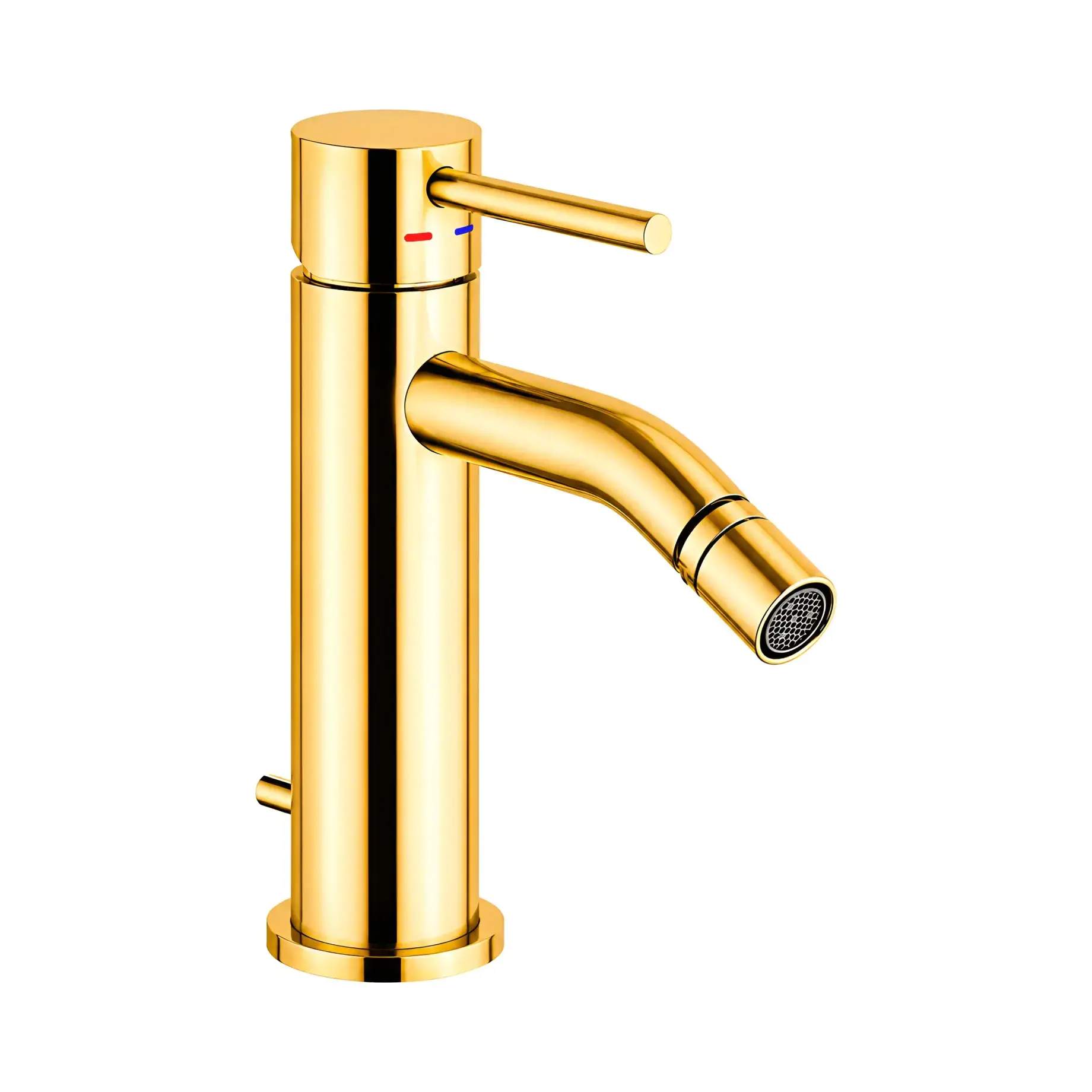 Змішувач для біде Light Paffoni LIG135HG Honey gold — вид на білому тлі