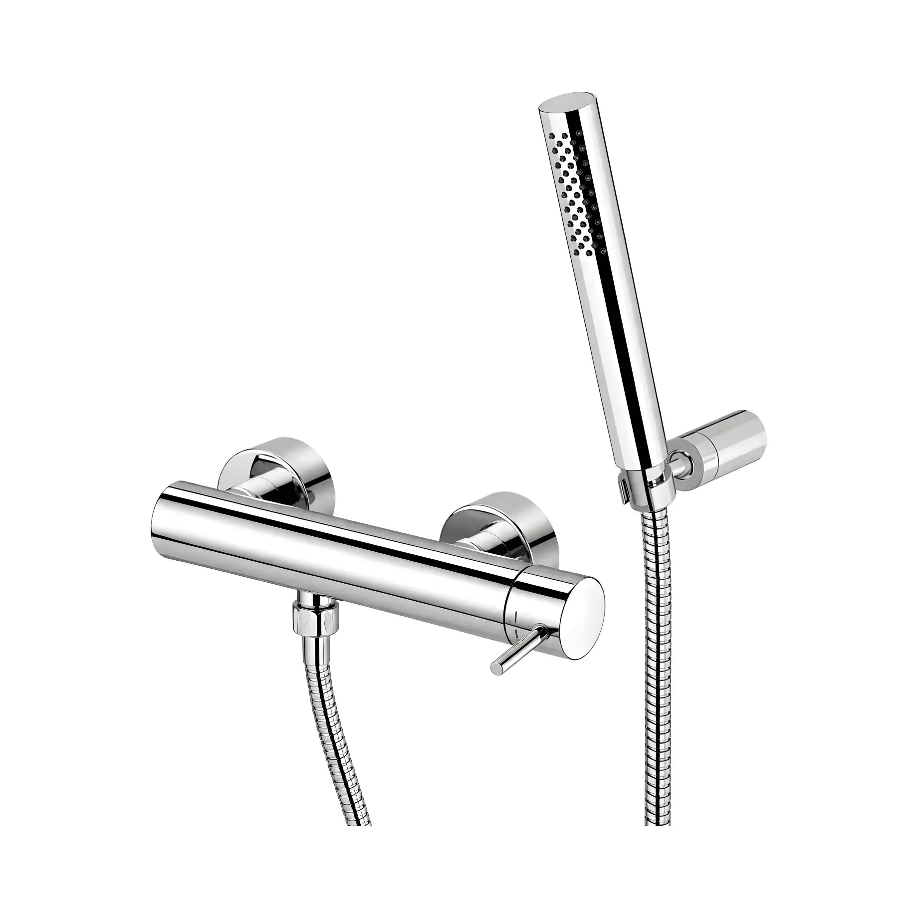 Змішувач для душу  Light  з регульованим душовим гарнітуром Paffoni LIG168DCR Chrome — вид на білому тлі