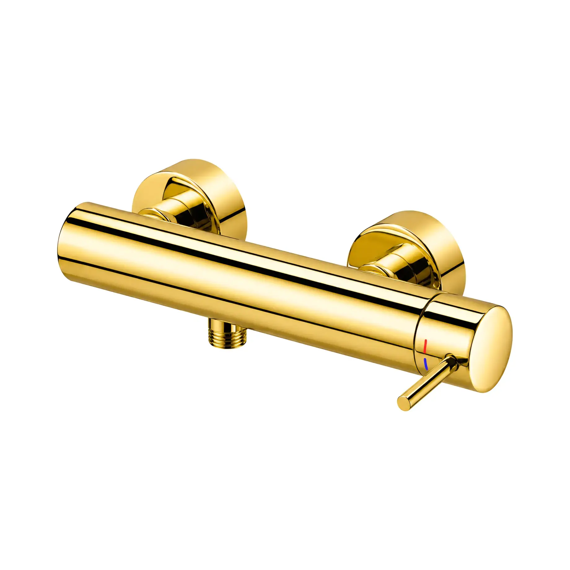 Змішувач для душу Light Paffoni LIG168HG Honey gold — вид на білому тлі