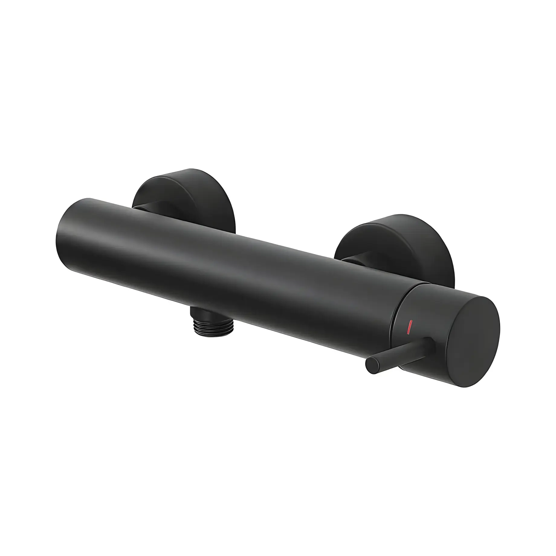 Змішувач для душу  Light Paffoni LIG168NO Matt Black — вид на білому тлі