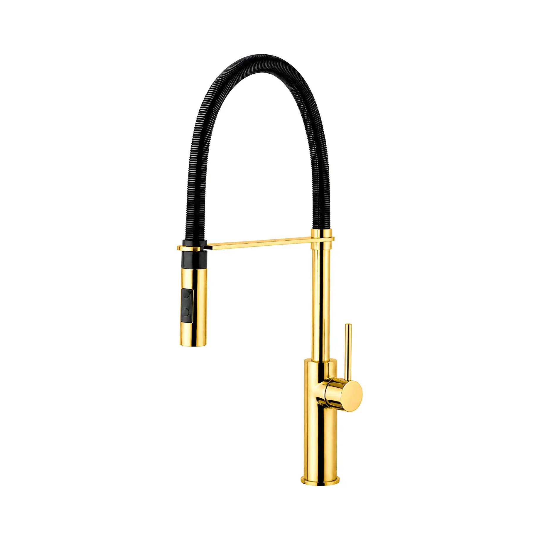 Змішувач для кухні Light Paffoni LIG179HGNO Honey gold — вид на білому тлі