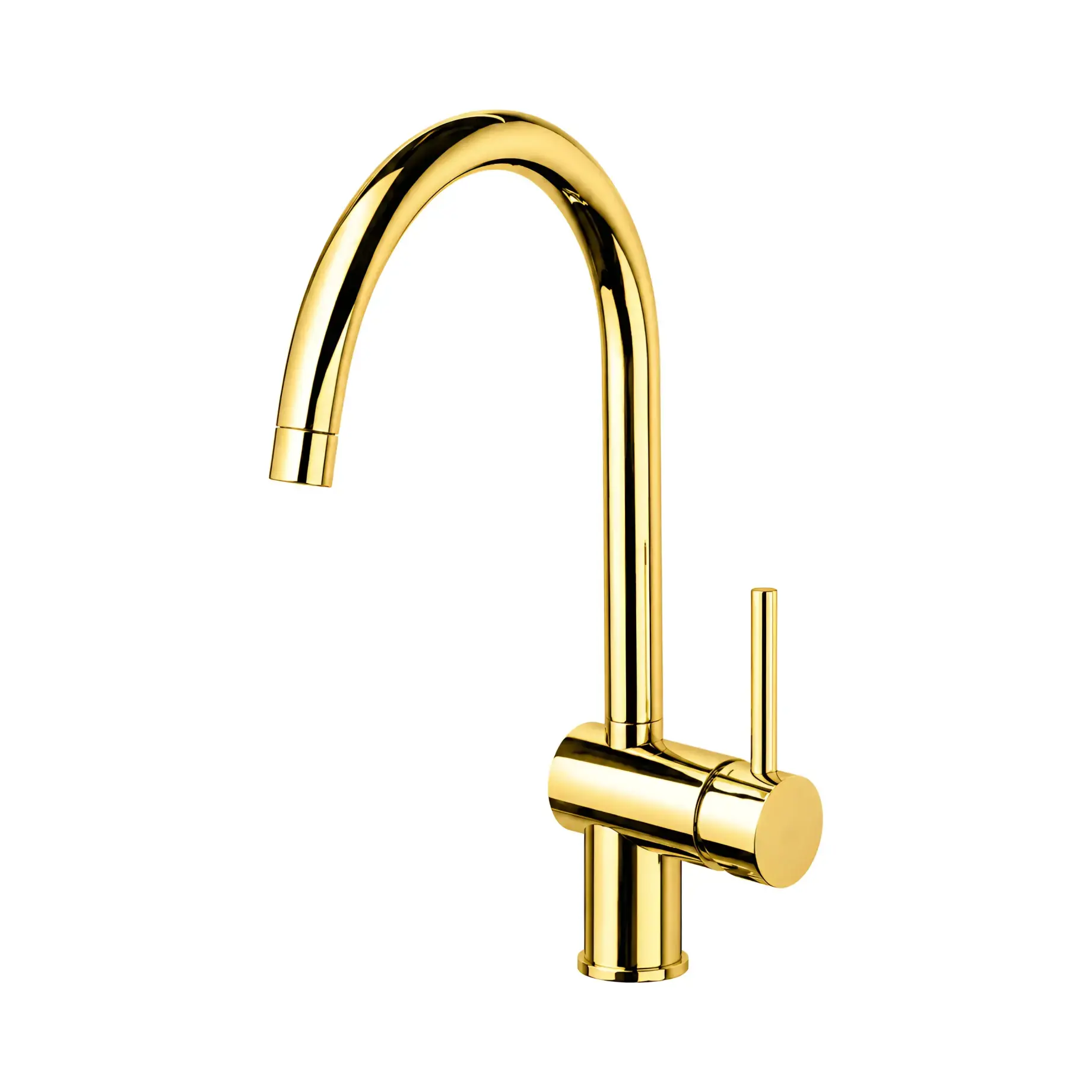 Змішувач для кухні Light Paffoni LIG280HG Honey gold — вид на білому тлі