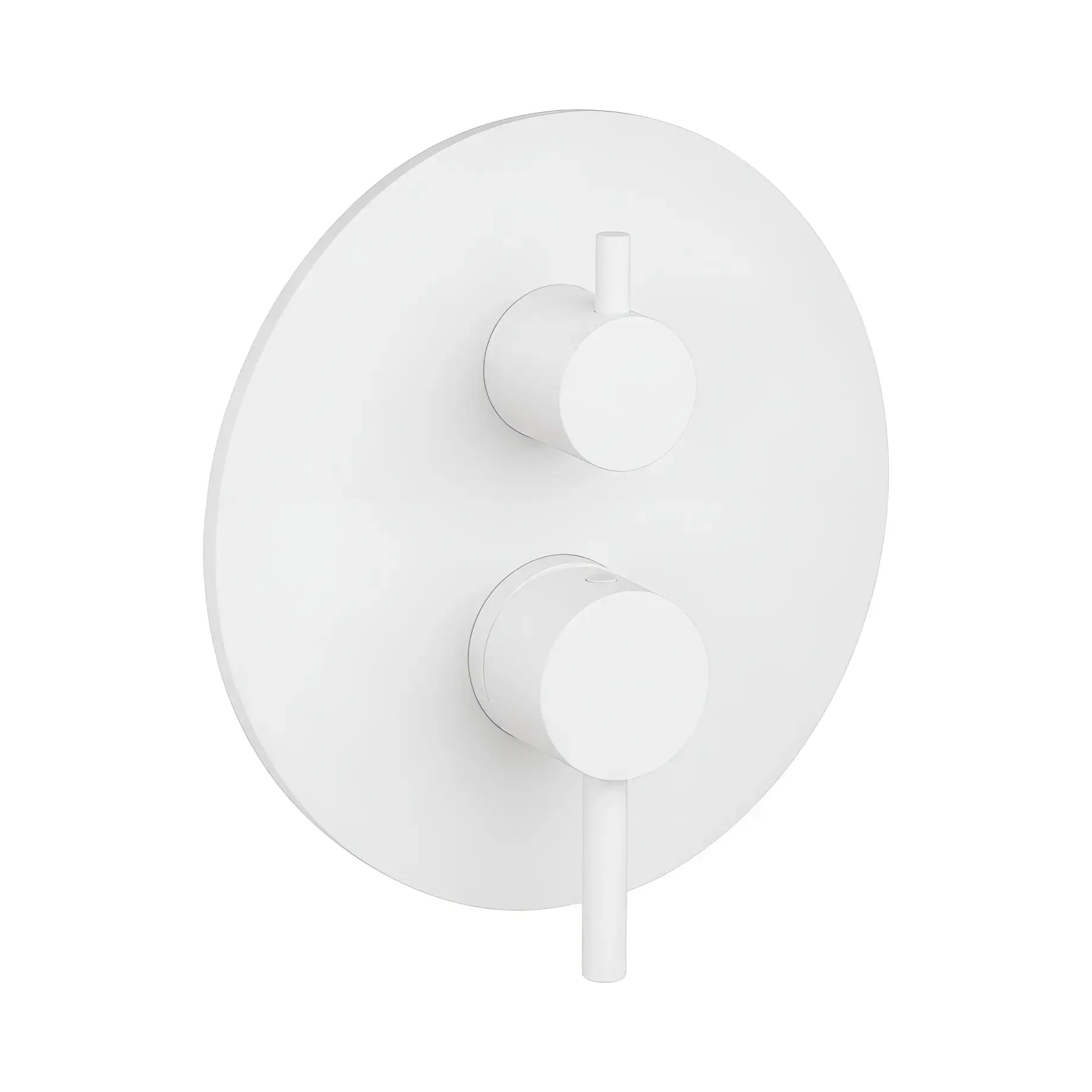 Змішувач для душу Light Paffoni LIGBOX019BO White Matt — вид на білому тлі