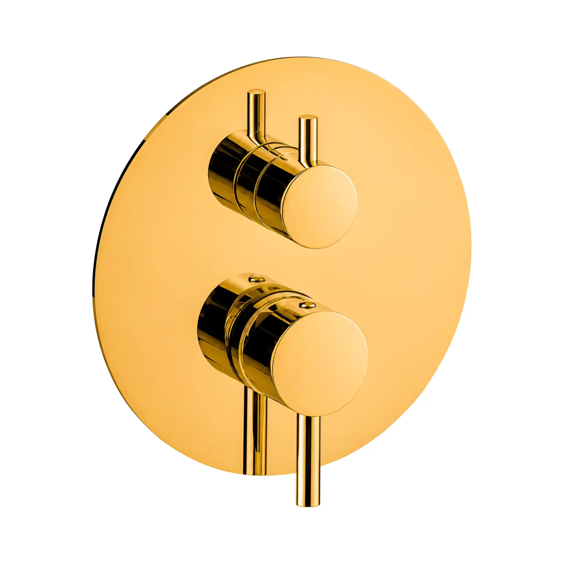 Змішувач для душу Light Paffoni LIGBOX019HG Honey gold — вид на білому тлі