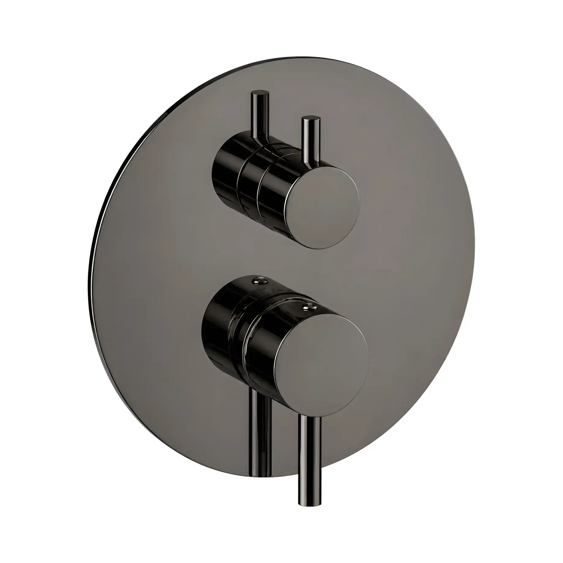 Змішувач для душу Light Paffoni LIGBOX019NKN Black Nickel — вид на білому тлі