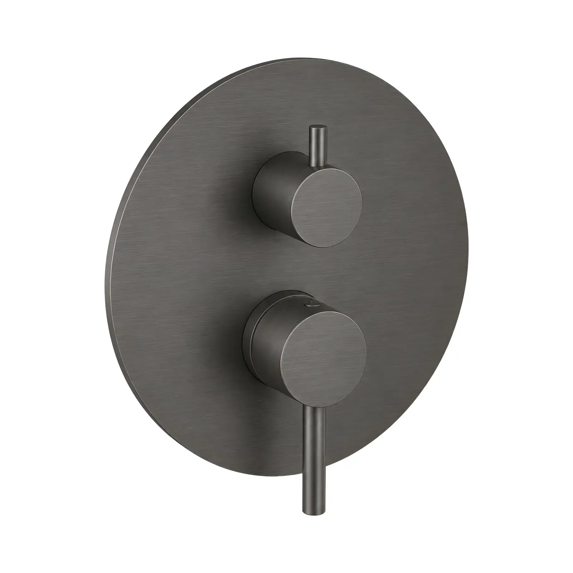 Змішувач для душу Light Paffoni LIGBOX019NKNSP Brushed Black Nickel — вид на білому тлі