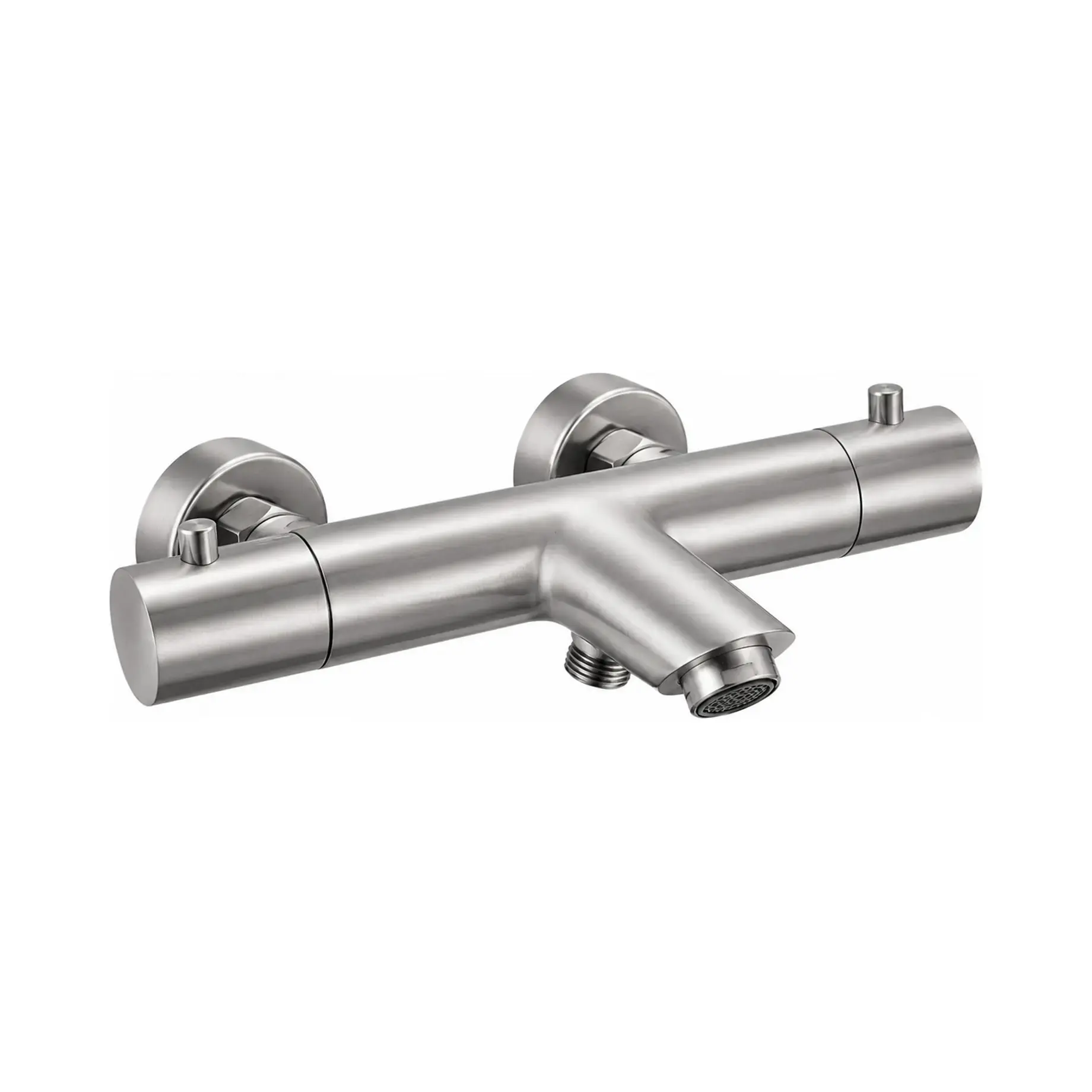 Термостат для ванни  Light Paffoni LIQ022ST Steel looking — вид на білому тлі