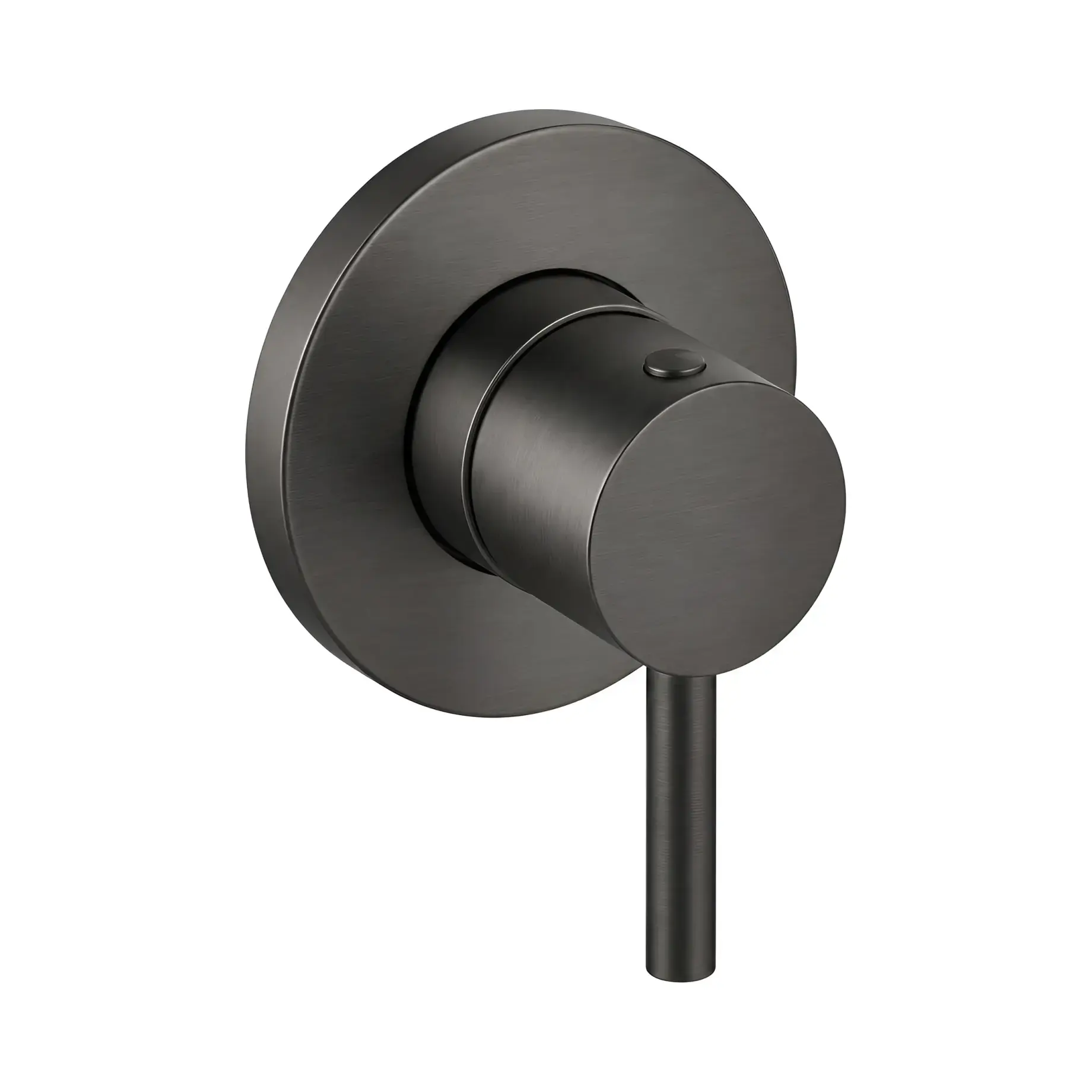 Перемикач режимів для змішувача Light Ø70 мм Paffoni ZDEV118NKNSP70-LIG Brushed Black Nickel — вид на білому тлі
