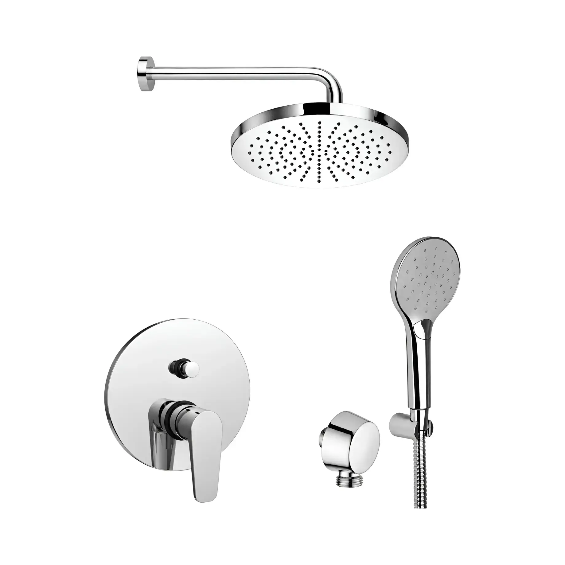 Комплект душової системи Shower Paffoni KITOG015CR — вид на білому тлі