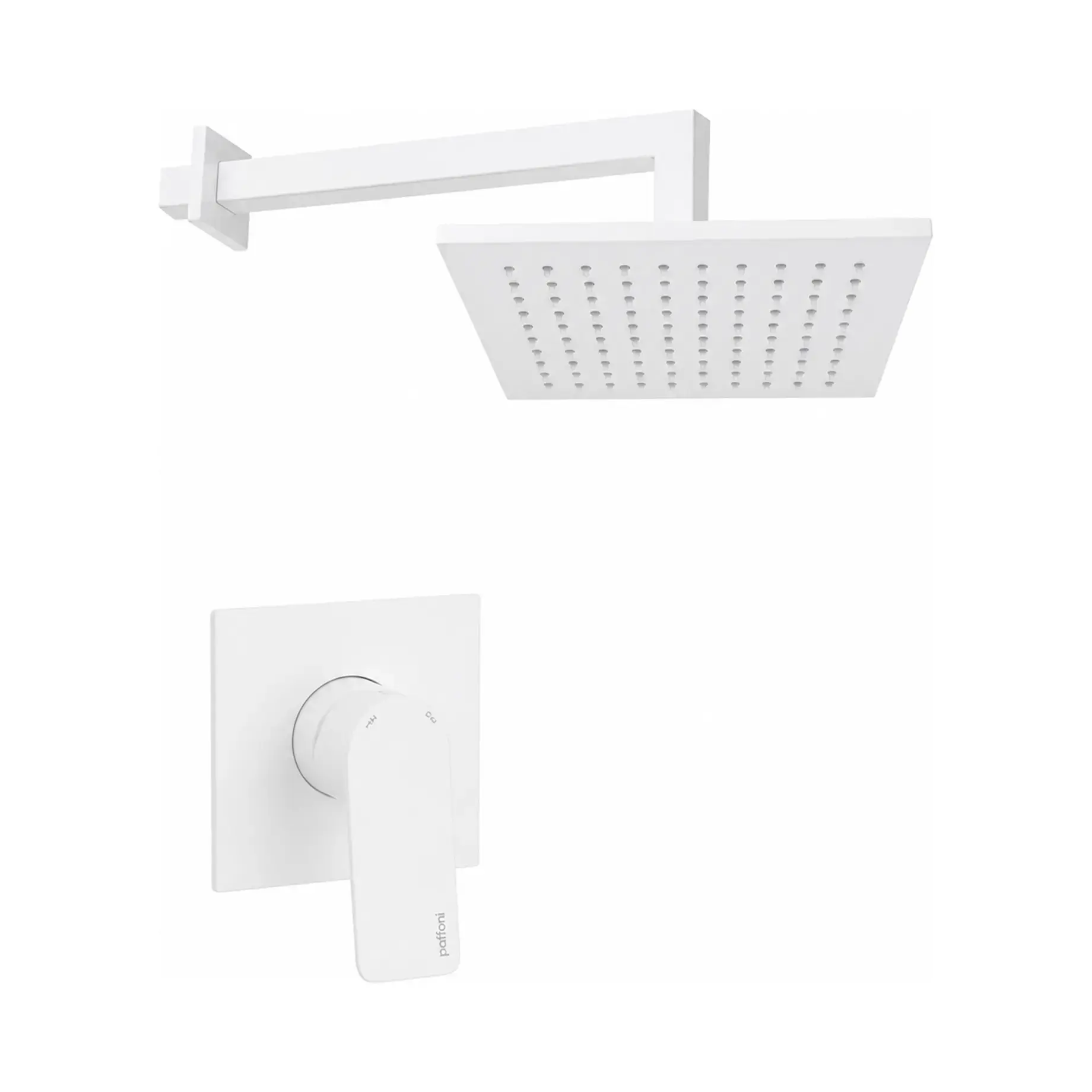 Душова система Shower на 1 споживача Paffoni KITTI010BO/M White Matt — вид на білому тлі