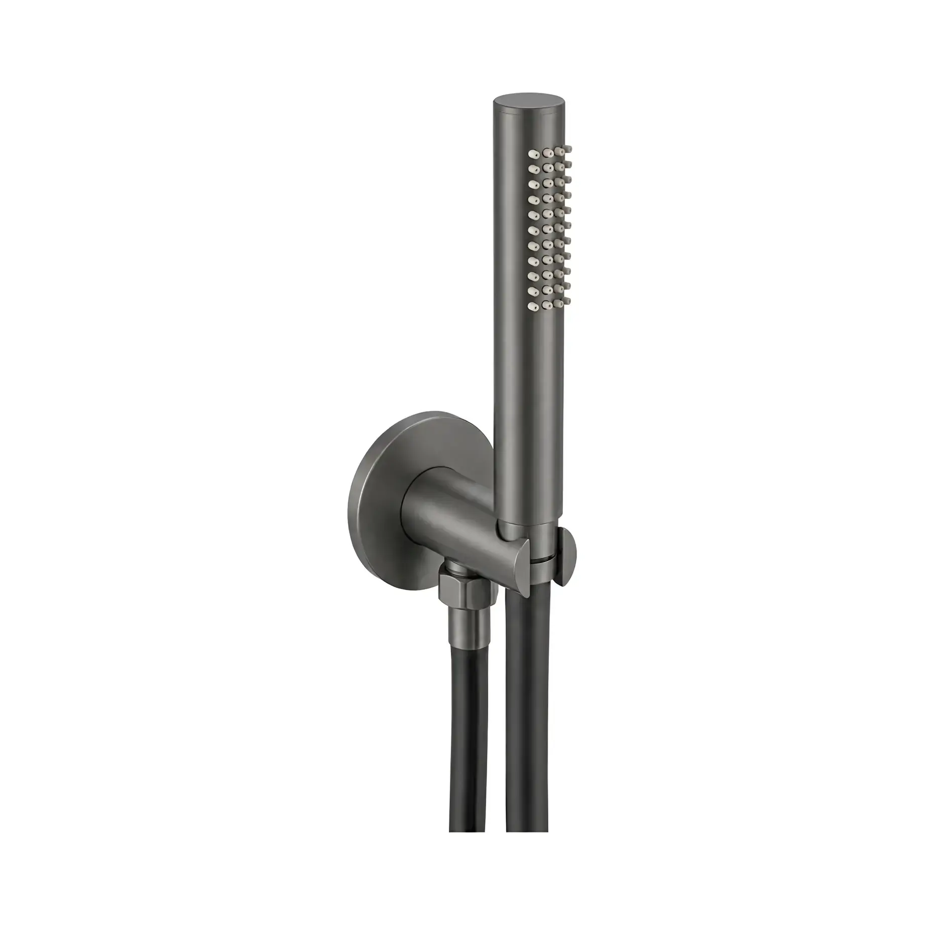 Душовий гарнітур 1jet Tondo Paffoni ZDUP094MG Mercury Grey — вид на білому тлі
