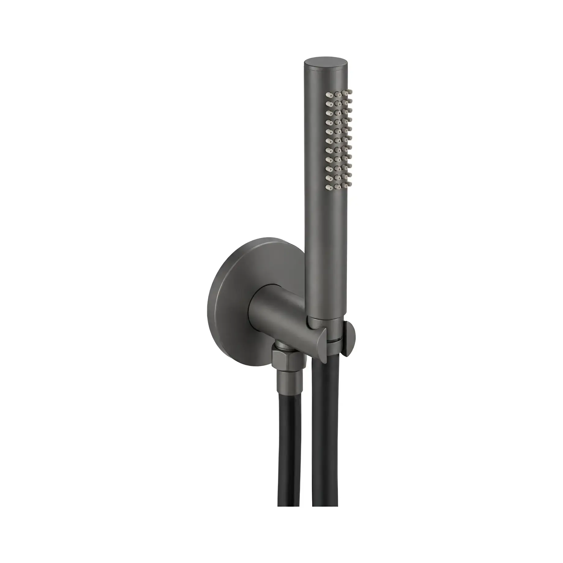 Душовий гарнітур 1jet Tondo Paffoni ZDUP094MG70 Mercury Grey — вид на білому тлі