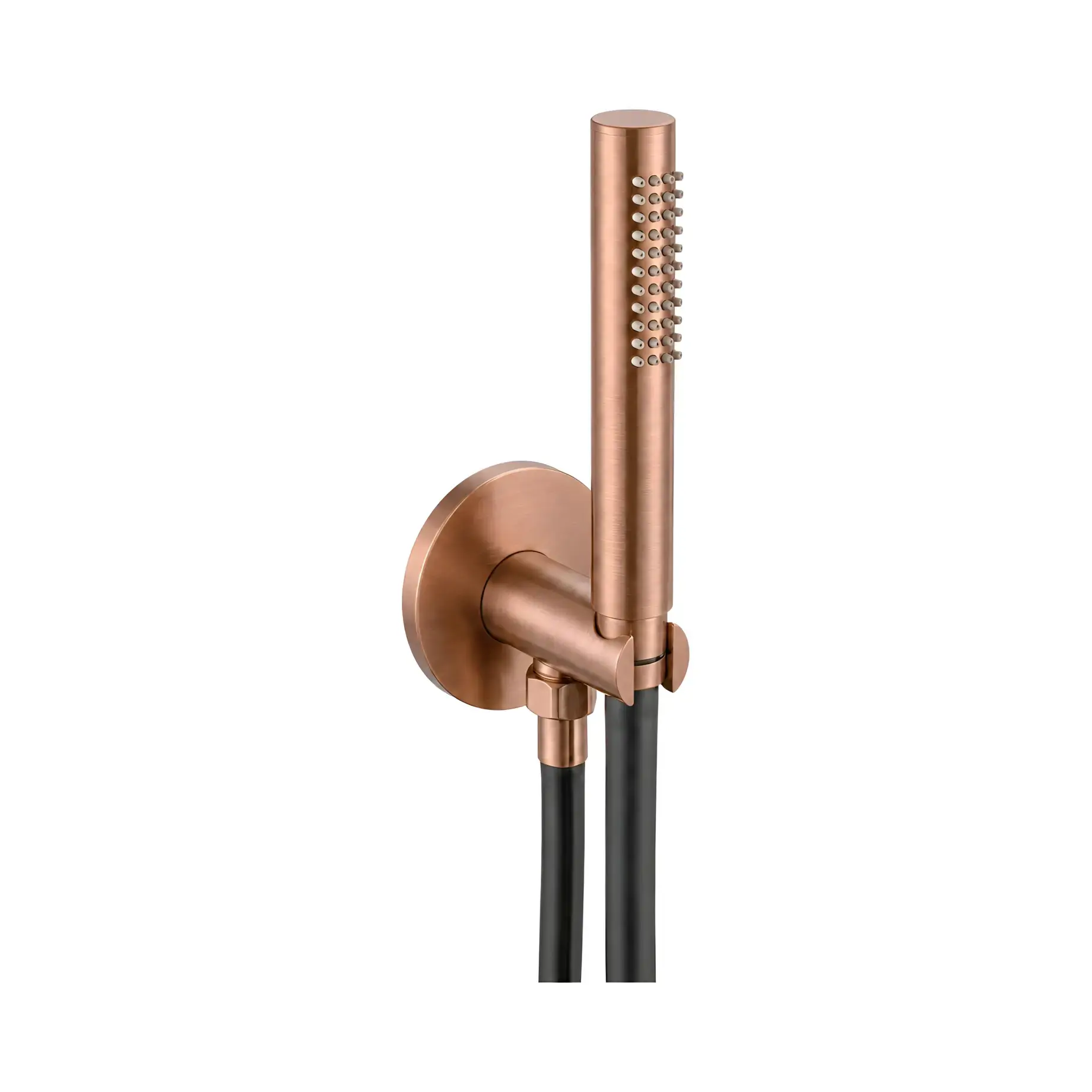 Душовий гарнітур 1jet Tondo Paffoni ZDUP094RASP70 Brushed Copper PVD — вид на білому тлі