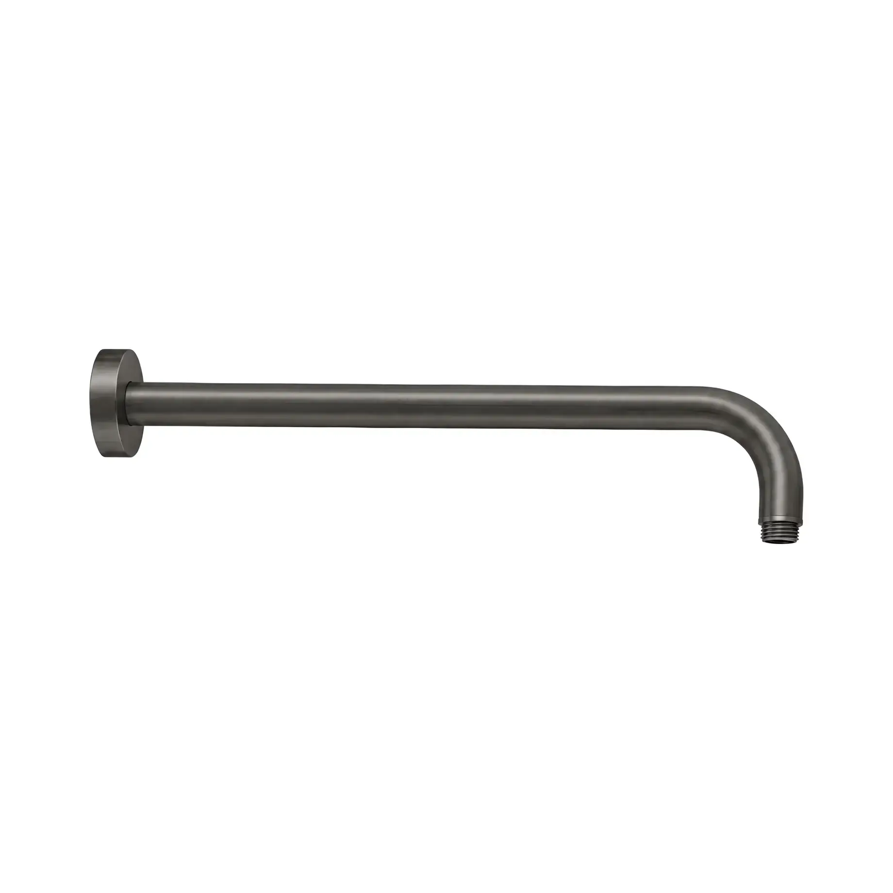 Тримач для верхнього душу 30 см Paffoni ZSOF035NKNSP Brushed Black Chrome — вид на білому тлі