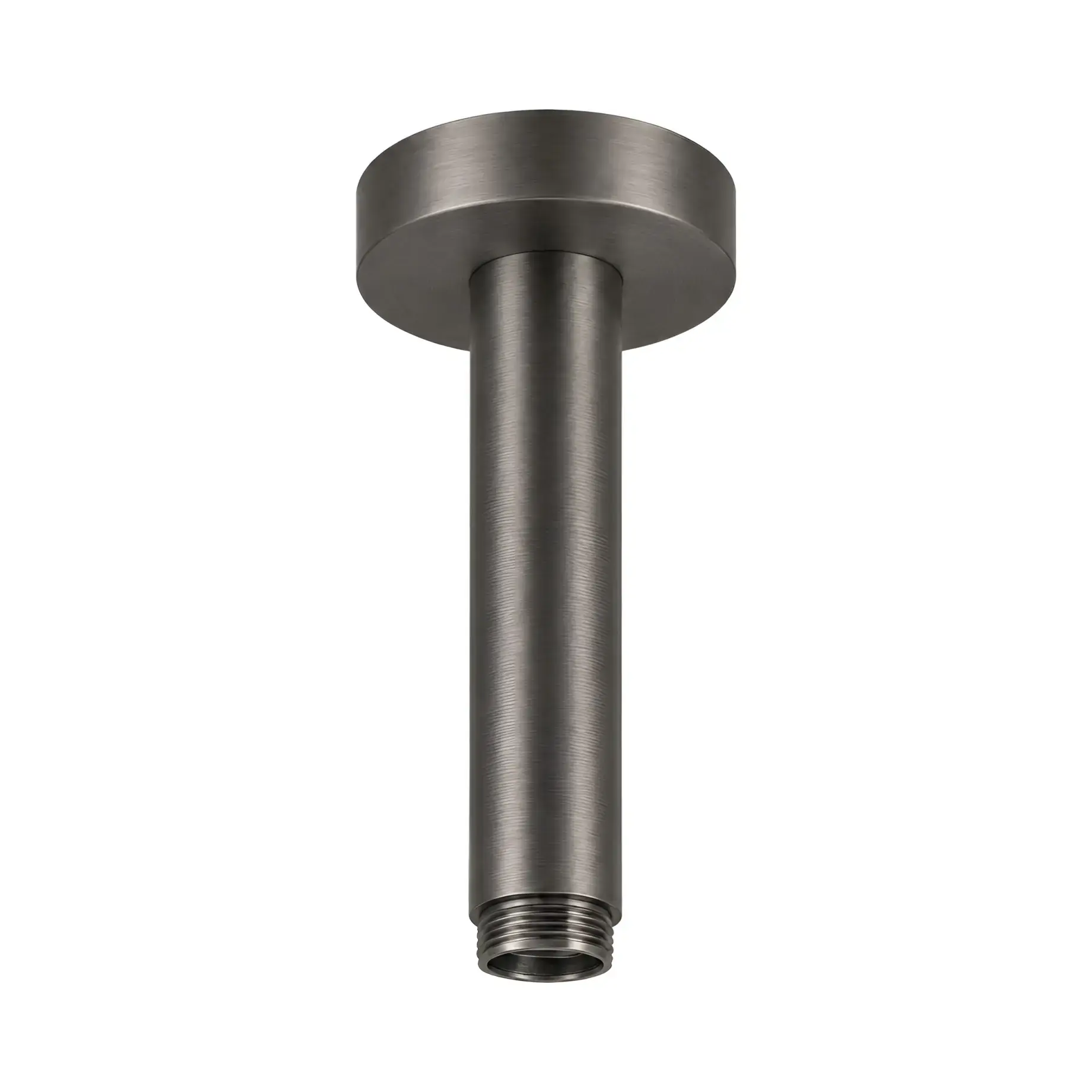 Тримач для верхнього душу 12 см Paffoni ZSOF064NKNSP Brushed Black Chrome — вид на білому тлі