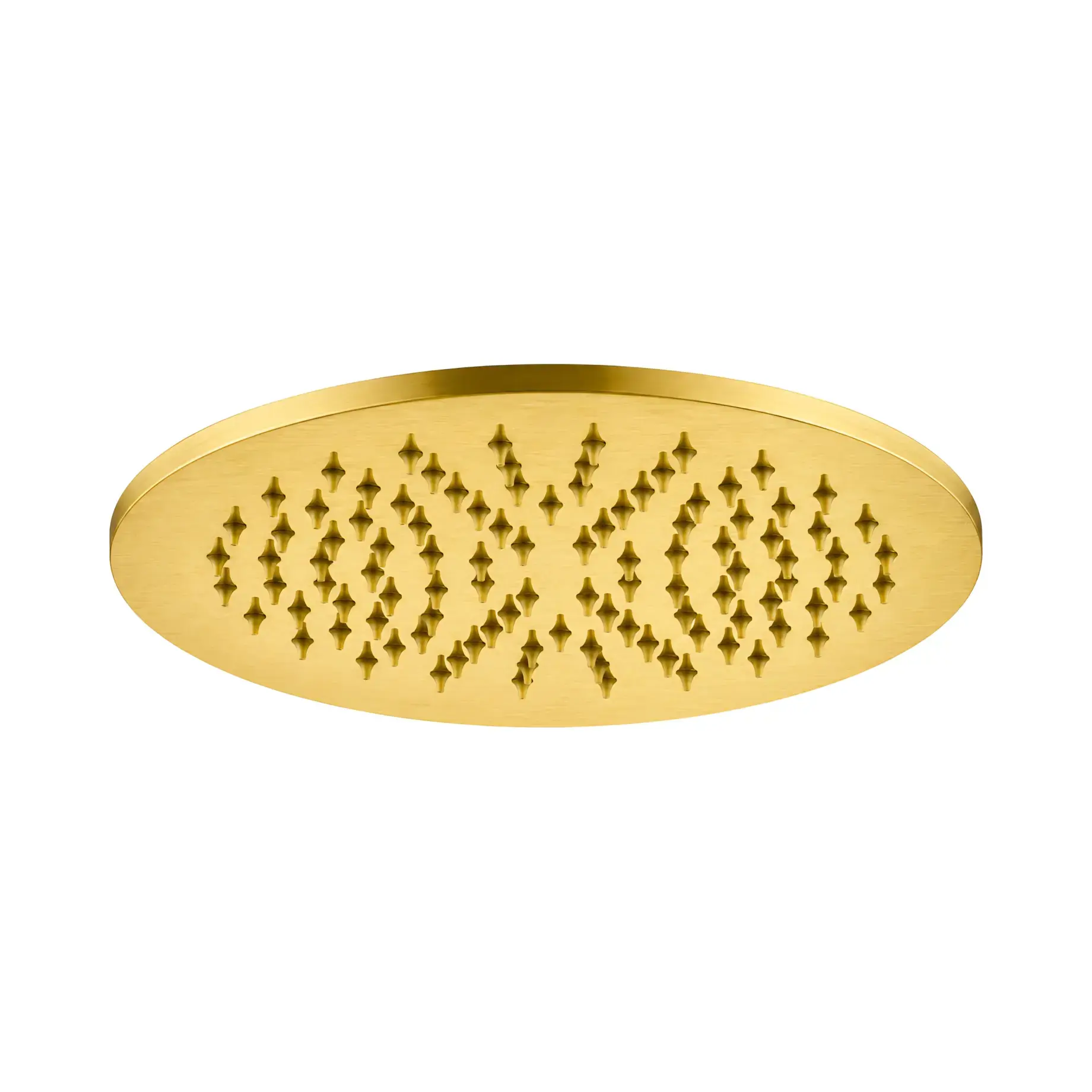 Верхній душ MASTER KING "Tondo" Ø22,5 см Paffoni ZSOF074HGSP Brushed honey gold — вид на білому тлі