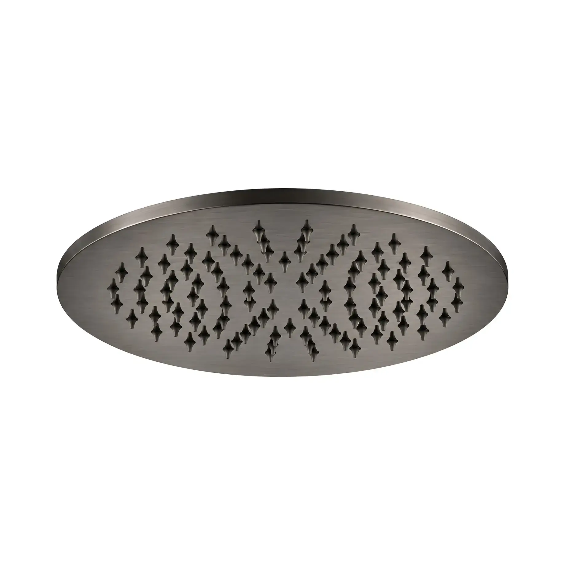 Верхній душ MASTER KING "Tondo" Ø22,5 см Paffoni ZSOF074NKNSP Brushed Black Chrome — вид на білому тлі