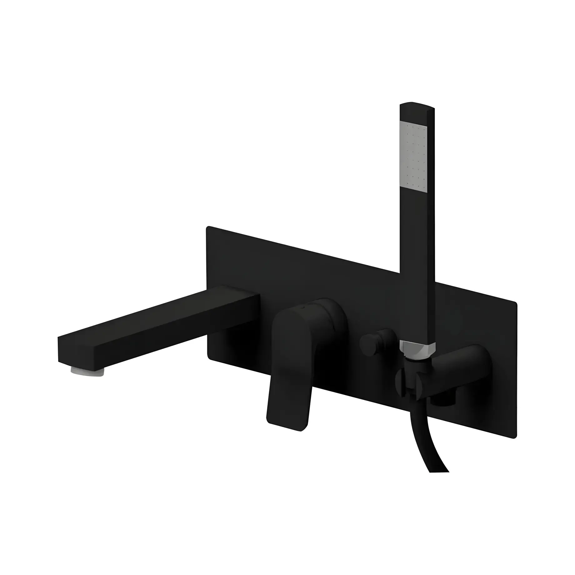 Змішувач для ванни  Tilt Paffoni TI001NO Matt Black — вид спереду