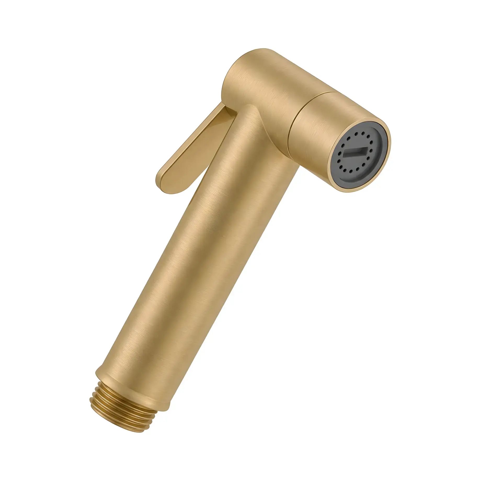 Лійка гігієнічного душу Tweet Round Paffoni ZDOC120HGSP Brushed honey gold — вид на білому тлі