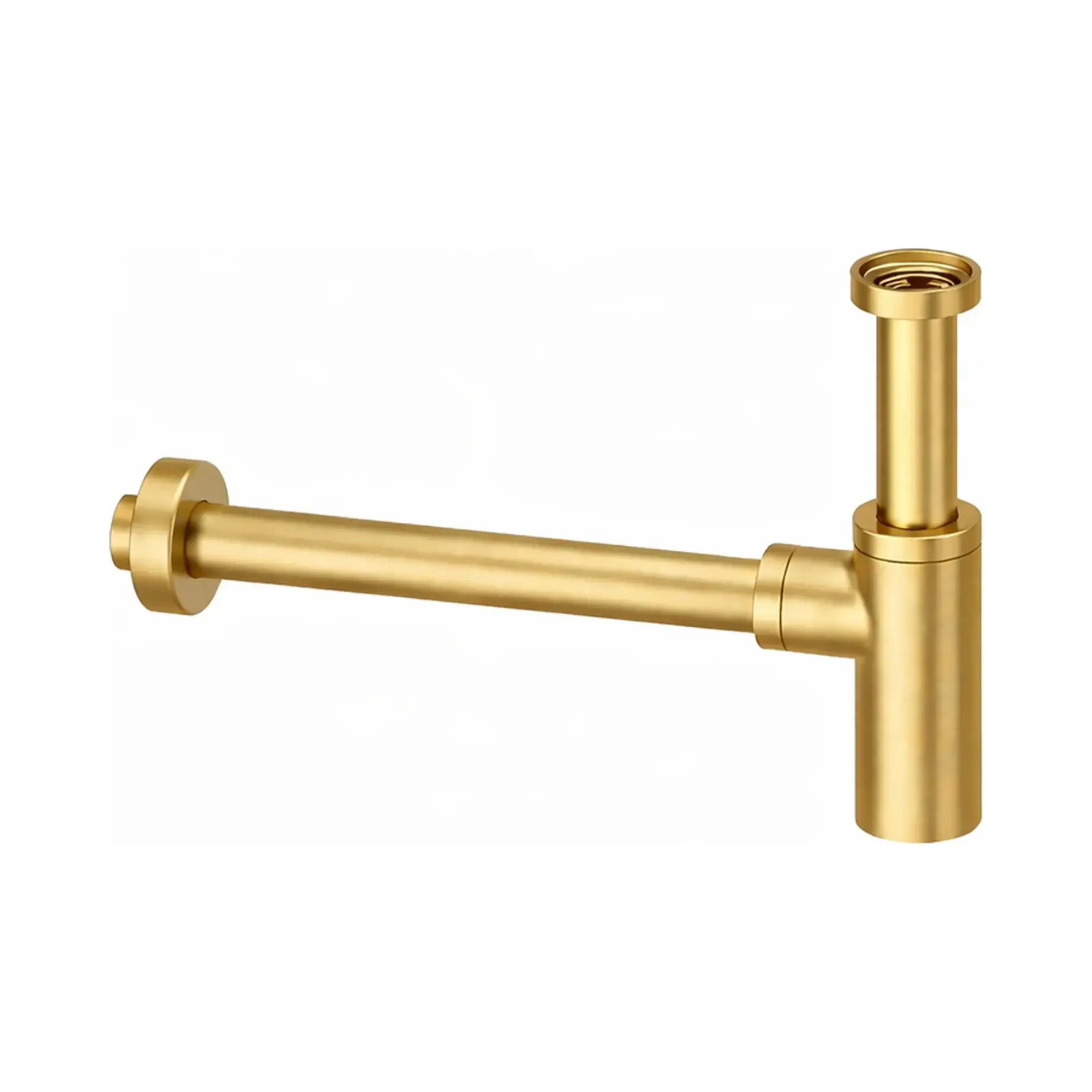 Сифон для раковини Paffoni ZACC240HGSP Brushed honey gold — вид на білому тлі