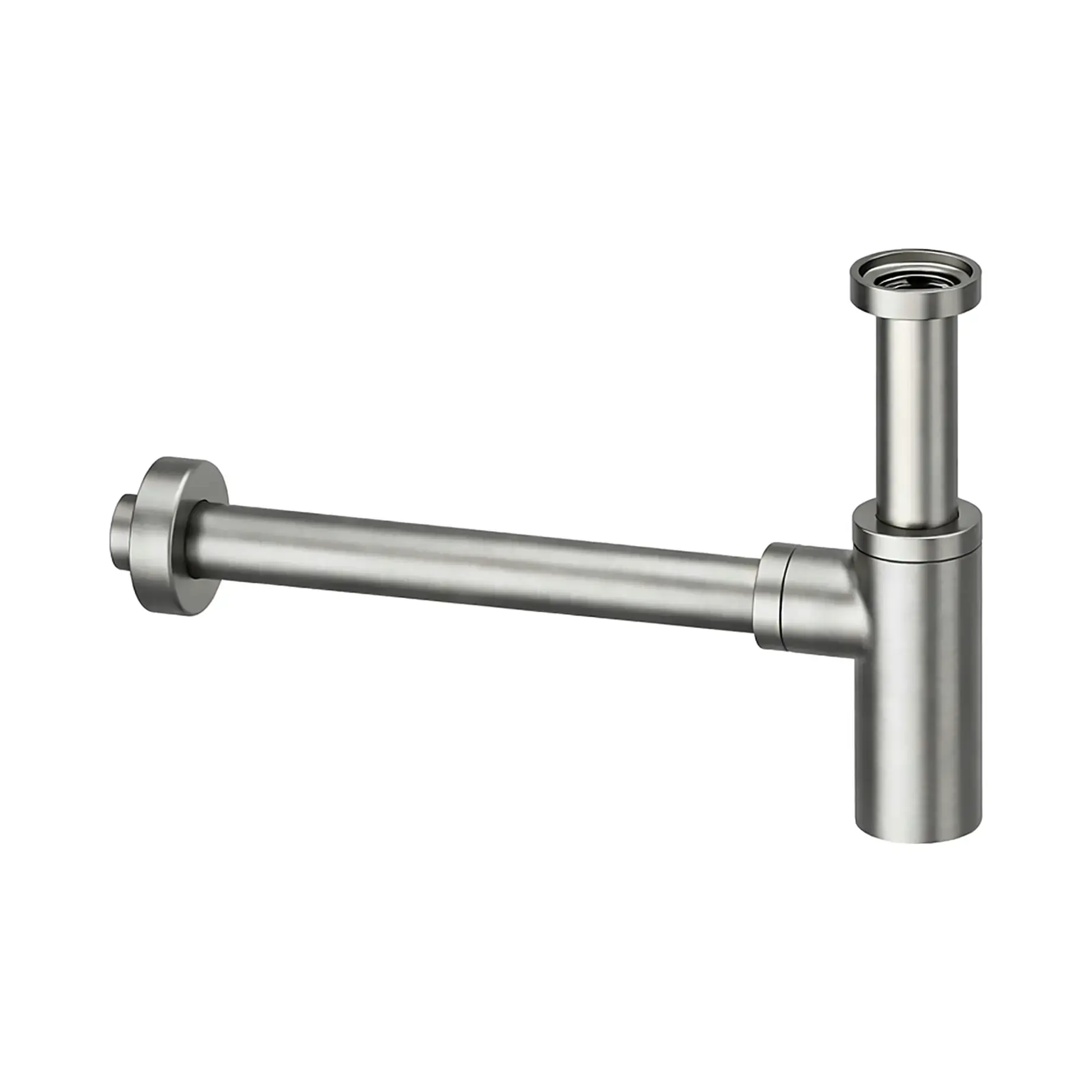 Сифон для раковини Paffoni ZACC240ST Steel looking — вид на білому тлі