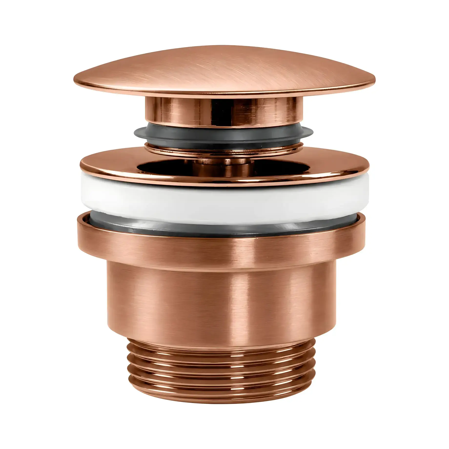 Донний клапан для раковини Clic-Clac Paffoni ZSCA050RASP Brushed Copper PVD — вид на білому тлі