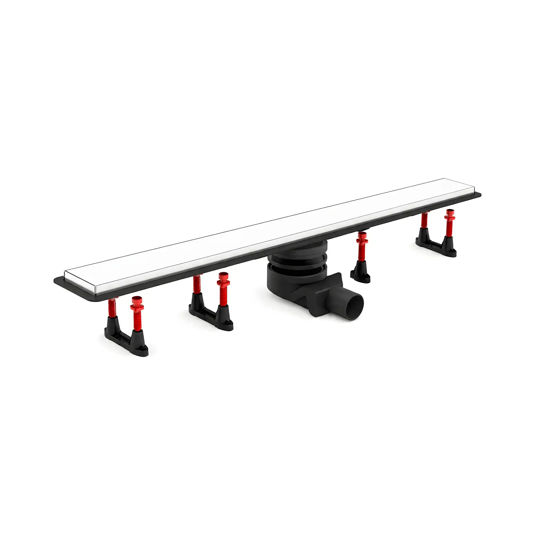 Душовий канал 95 см з решіткою Confluo Frameless Line Pestan 13701216 White Glass 95 х 10 см — вид на білому тлі