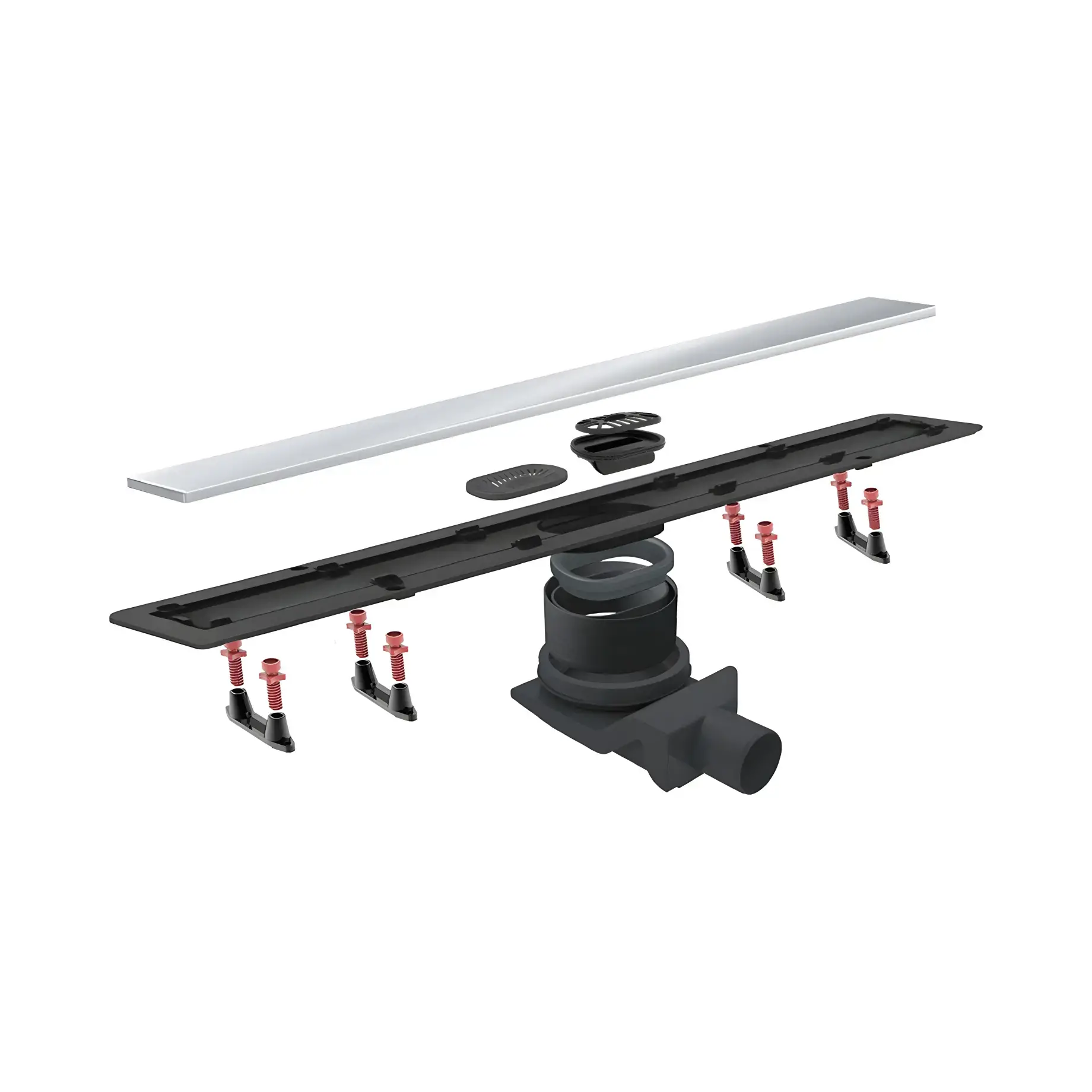 Душовий канал 65 см з решіткою Confluo Frameless Line Pestan 13701231 Stainless Steel 65 х 10 см — бічний ракурс
