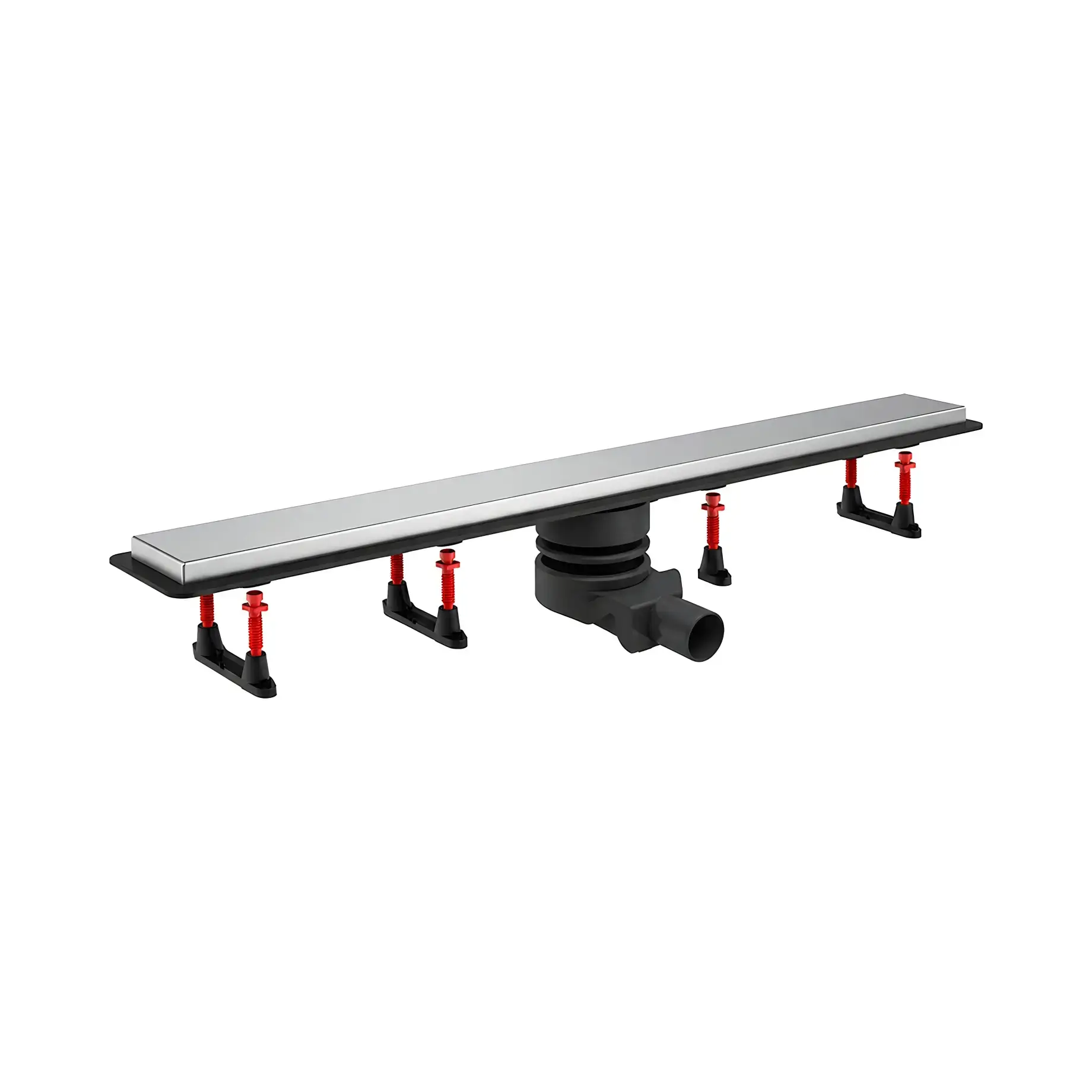 Душовий канал 85 см з решіткою Confluo Frameless Line Pestan 13701233 Stainless Steel 85 х 10 см — вид на білому тлі