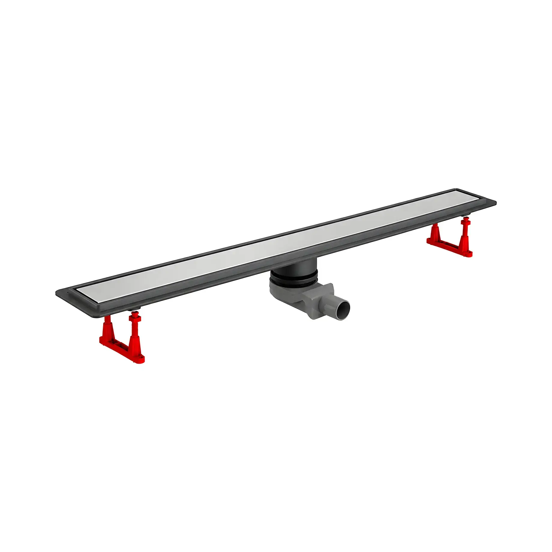 Душовий канал 85 см з решіткою під плитку Confluo Primo Line Pestan 13702505 Stainless Steel 85 х 12 см — вид на білому тлі