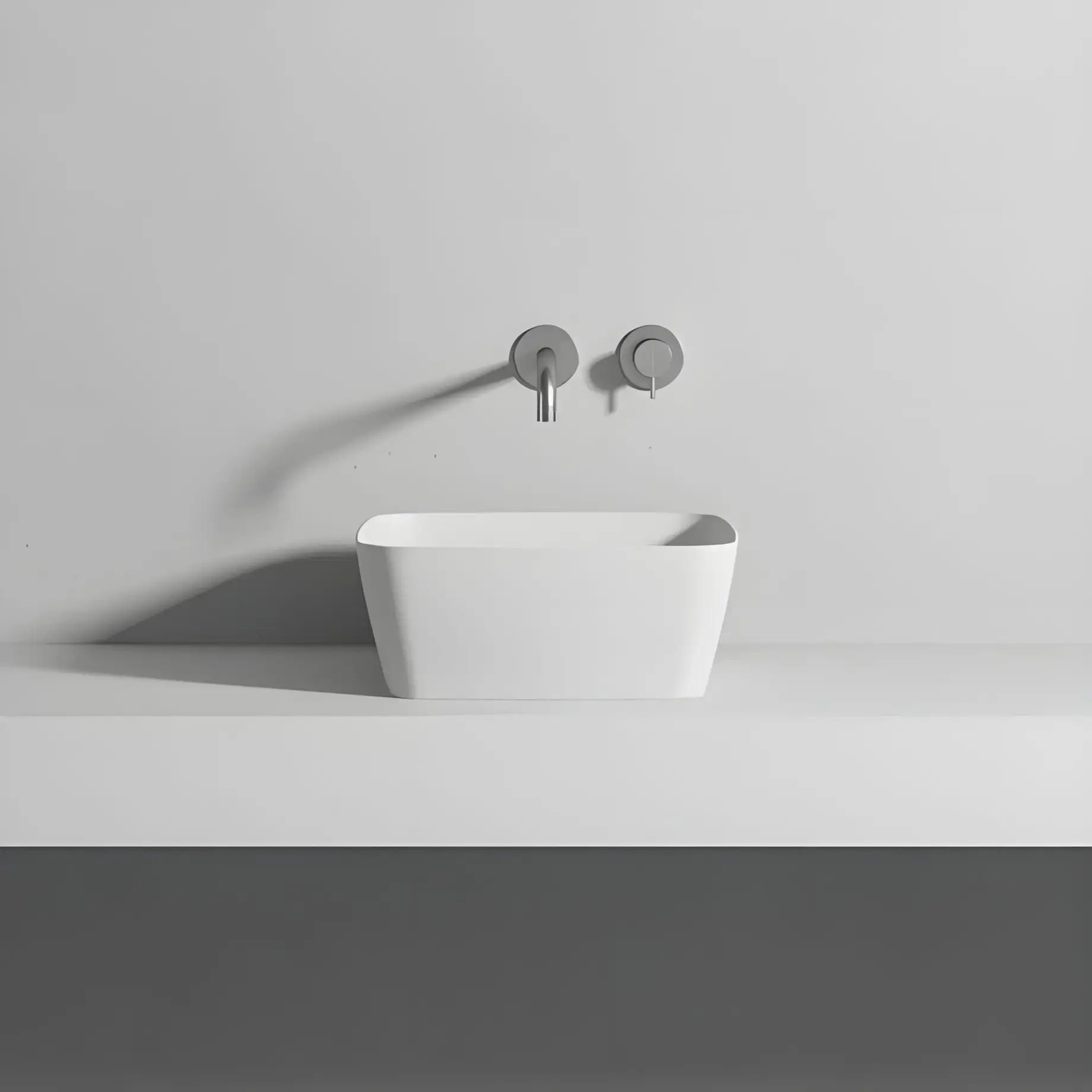 Умивальник Brezza Rexa Design LBZA383801 — вид спереду