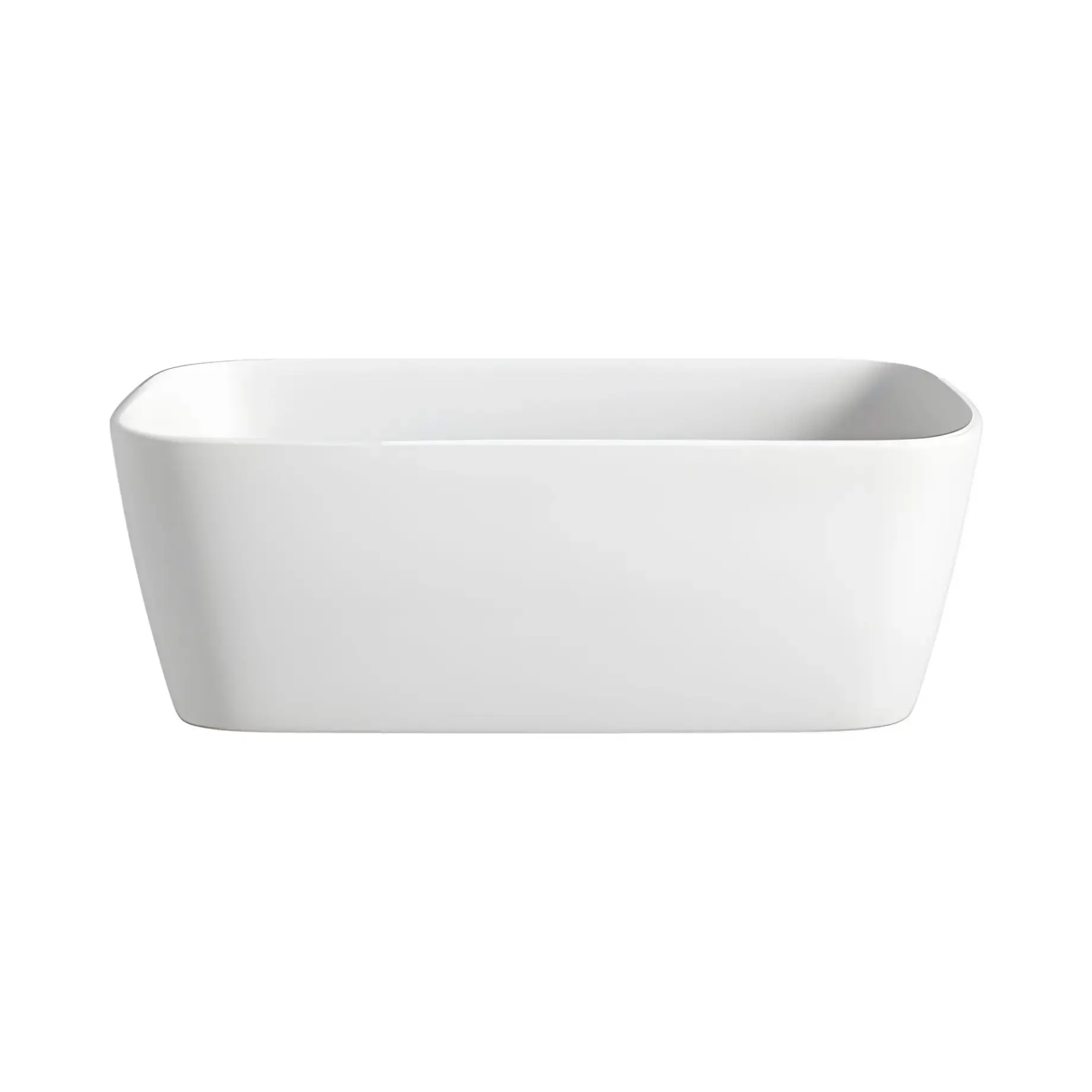 Умивальник Brezza Rexa Design LBZA503801 Glacier White 50 х 38 см — вид на білому тлі
