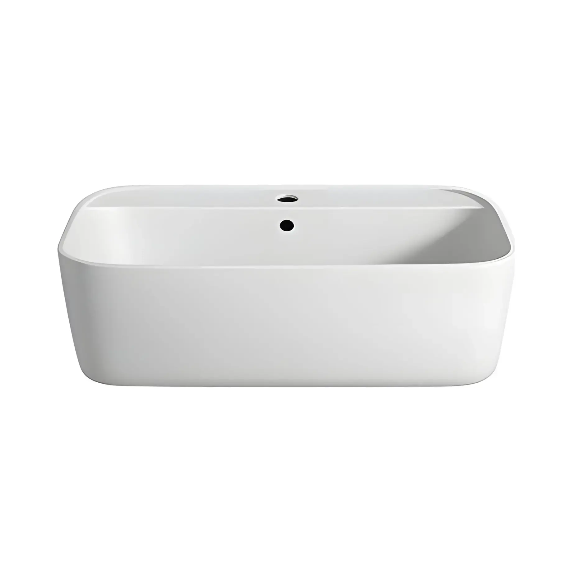 Умивальник Brezza Rexa Design LBZA504601 Glacier White 50 х 46 см — вид на білому тлі