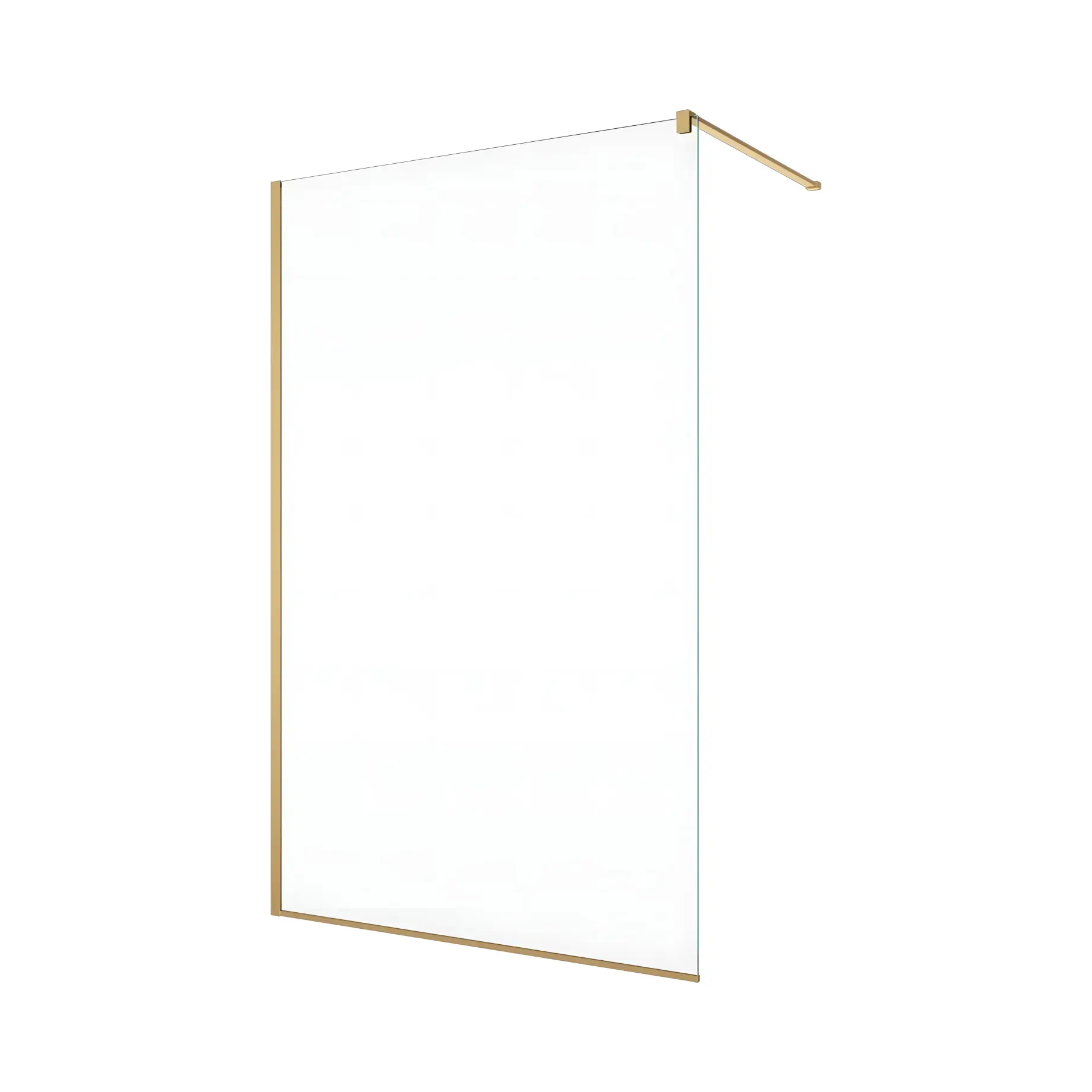Душова стінка Walk-in Easy Ronal STR4P1001307 Gold Line — вид на білому тлі