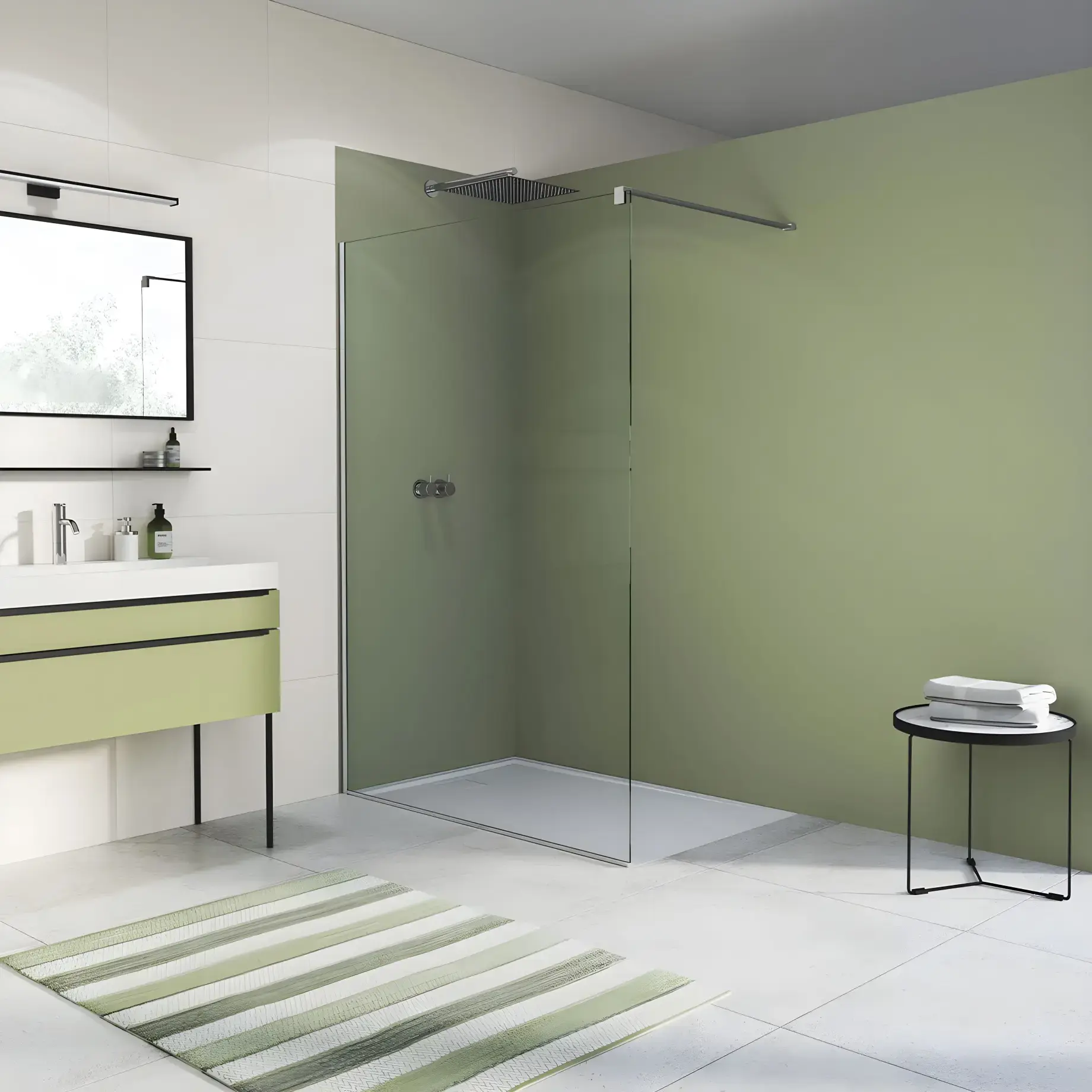 Душова стінка Walk-in Easy Ronal STR4P1005007 — бічний ракурс